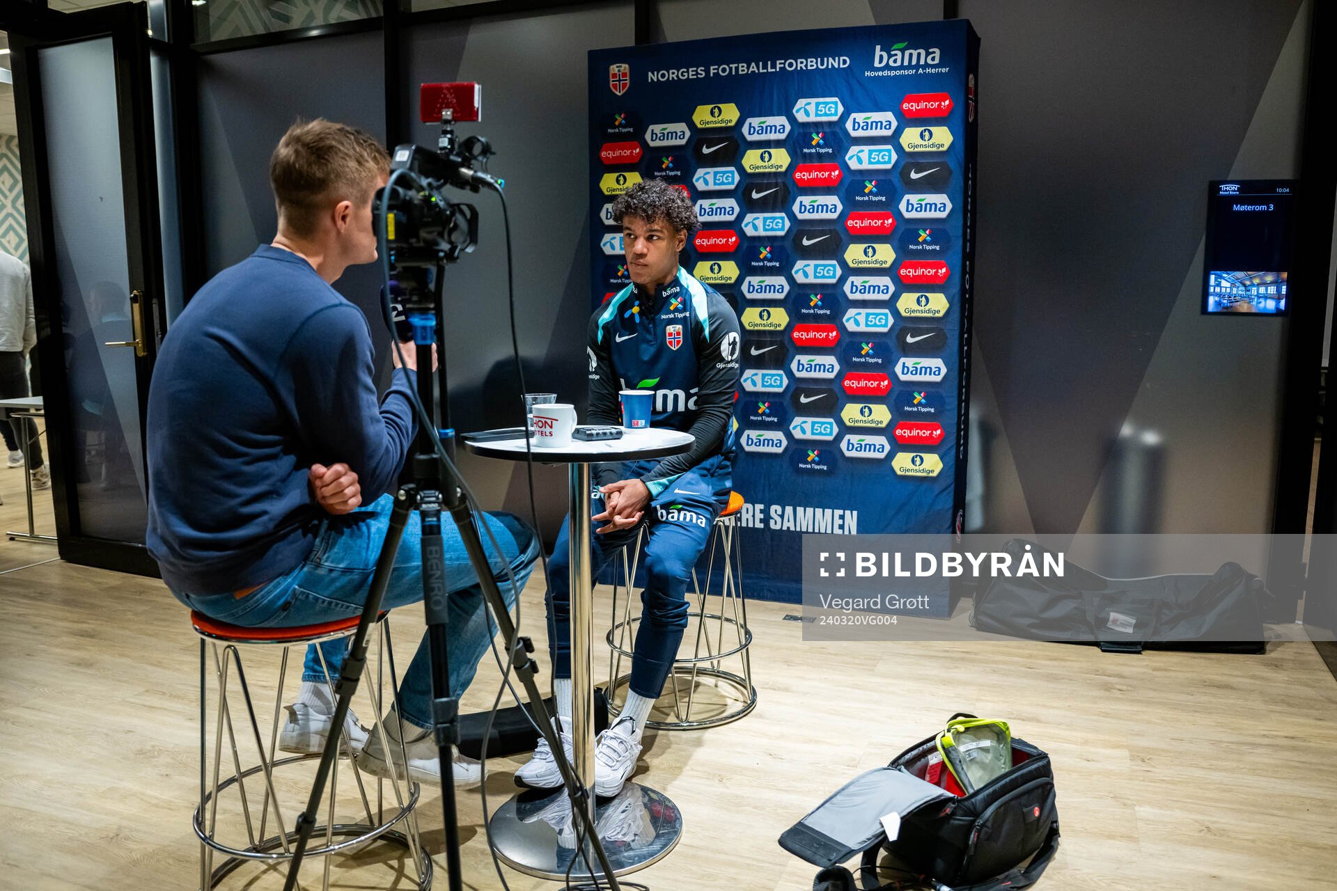 Oscar Bobb of the Norwegian national football team is