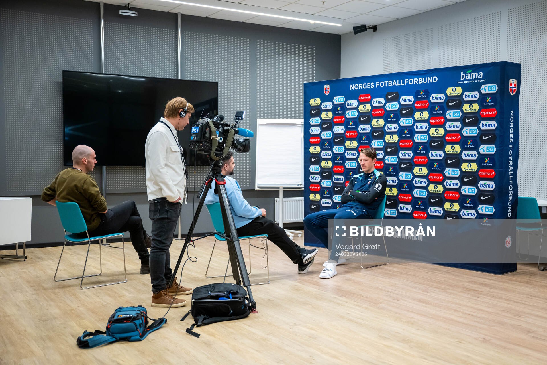 Sander Berge of the Norwegian national football team is