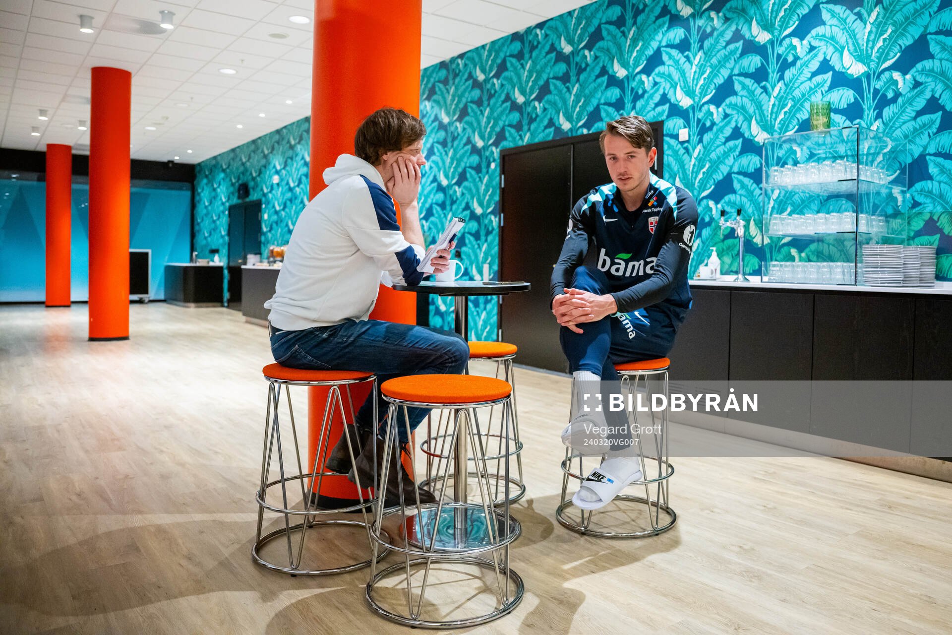 Sander Berge of the Norwegian national football team is