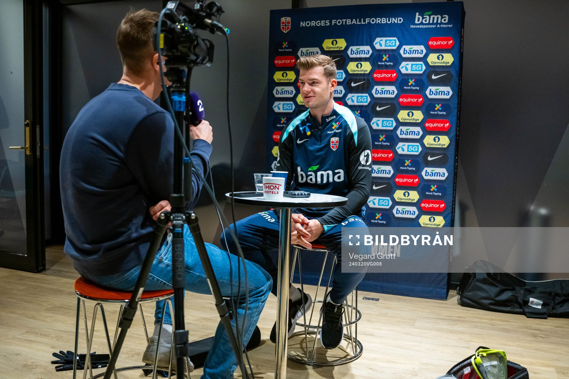 Alexander Sørloth of the Norwegian national football team