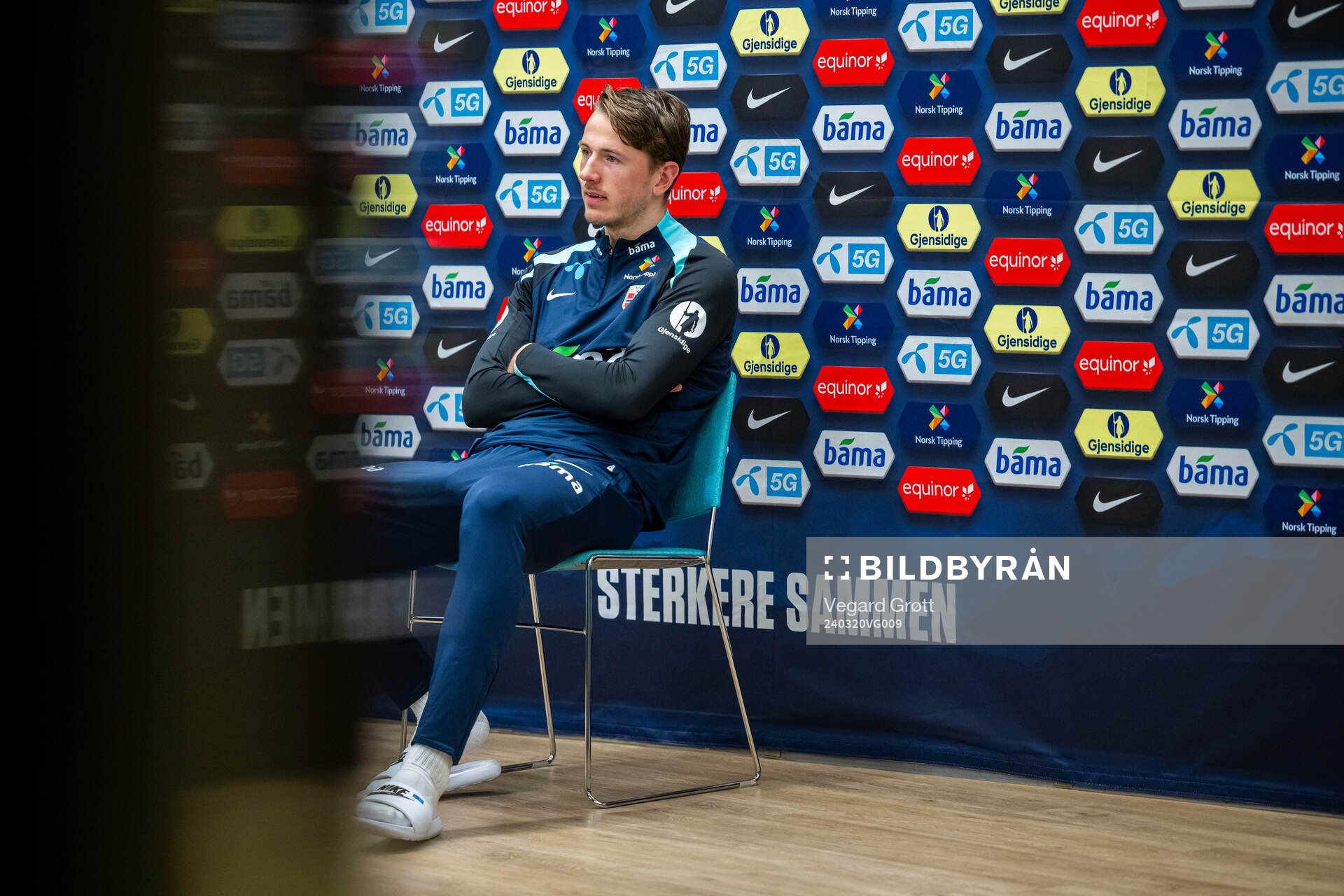 Sander Berge of the Norwegian national football team