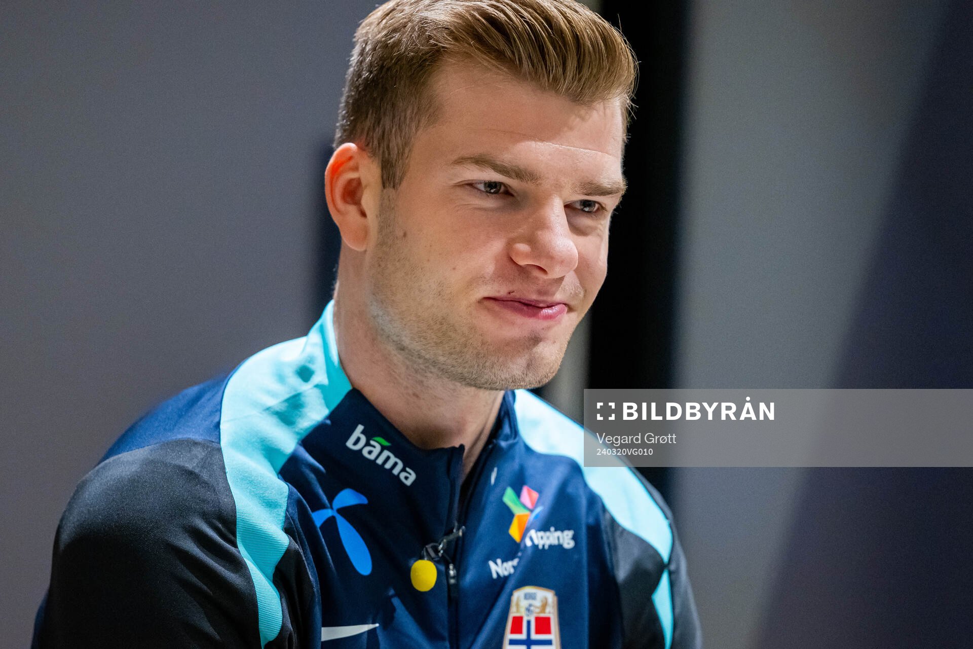 Alexander Sørloth of the Norwegian national football team