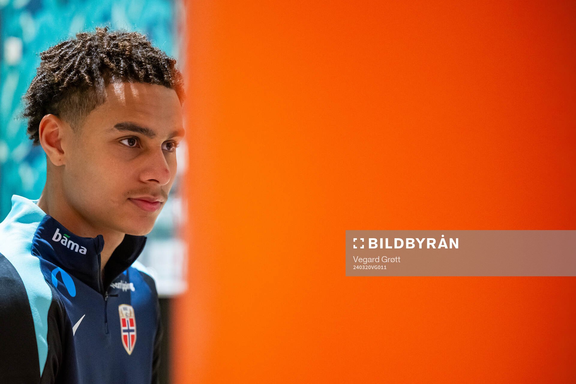 Antonio Nusa of the Norwegian national football team