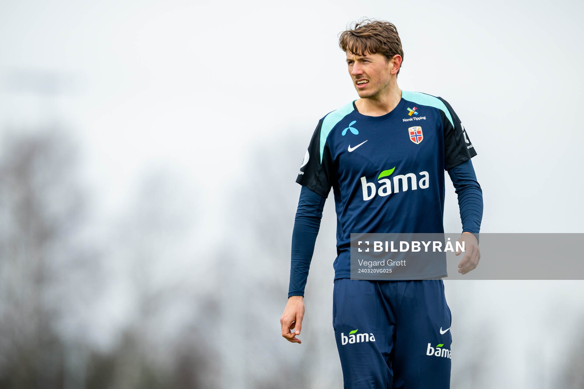 Sander Berge of the Norwegian national football team