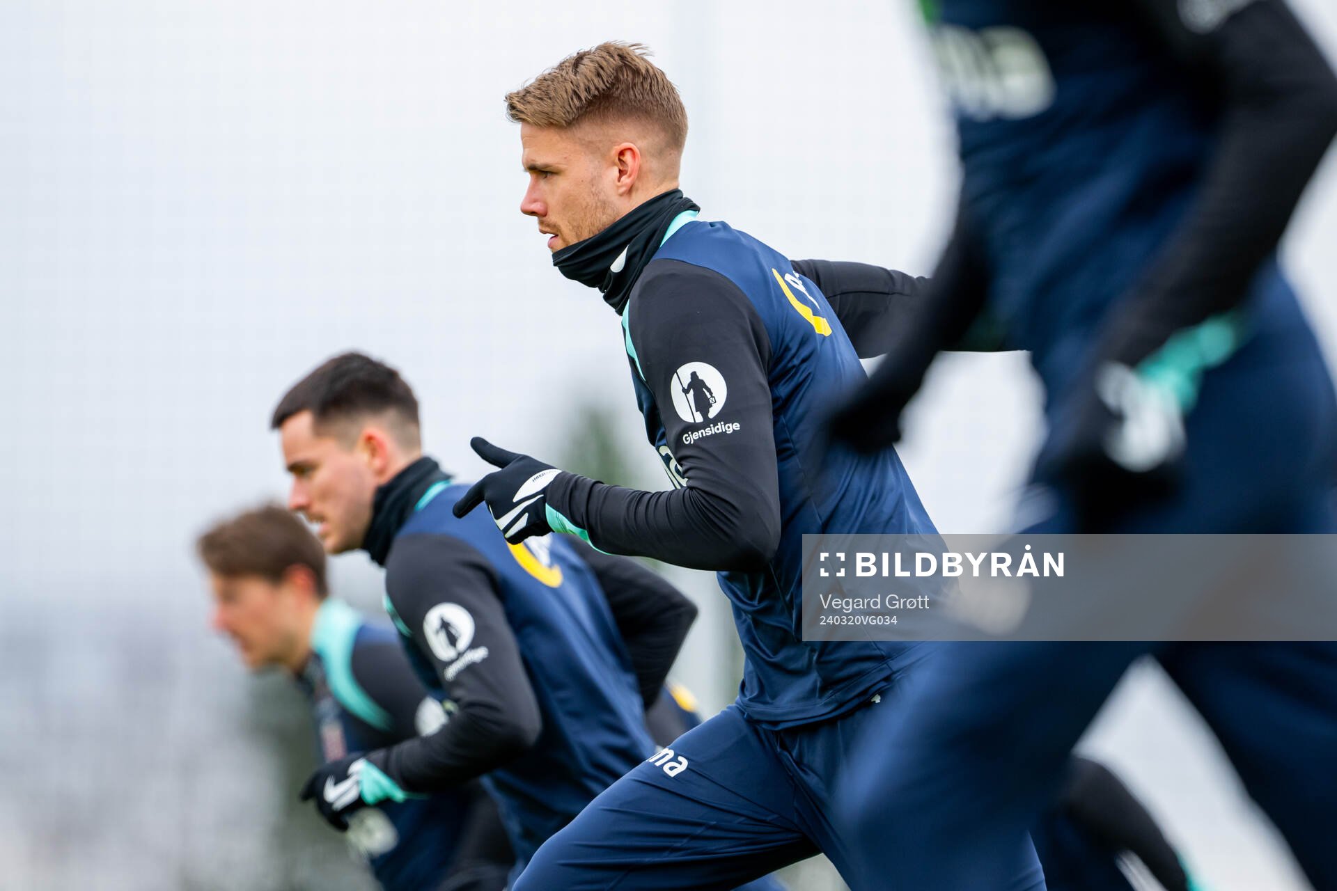 Kristoffer Ajer of the Norwegian national football team