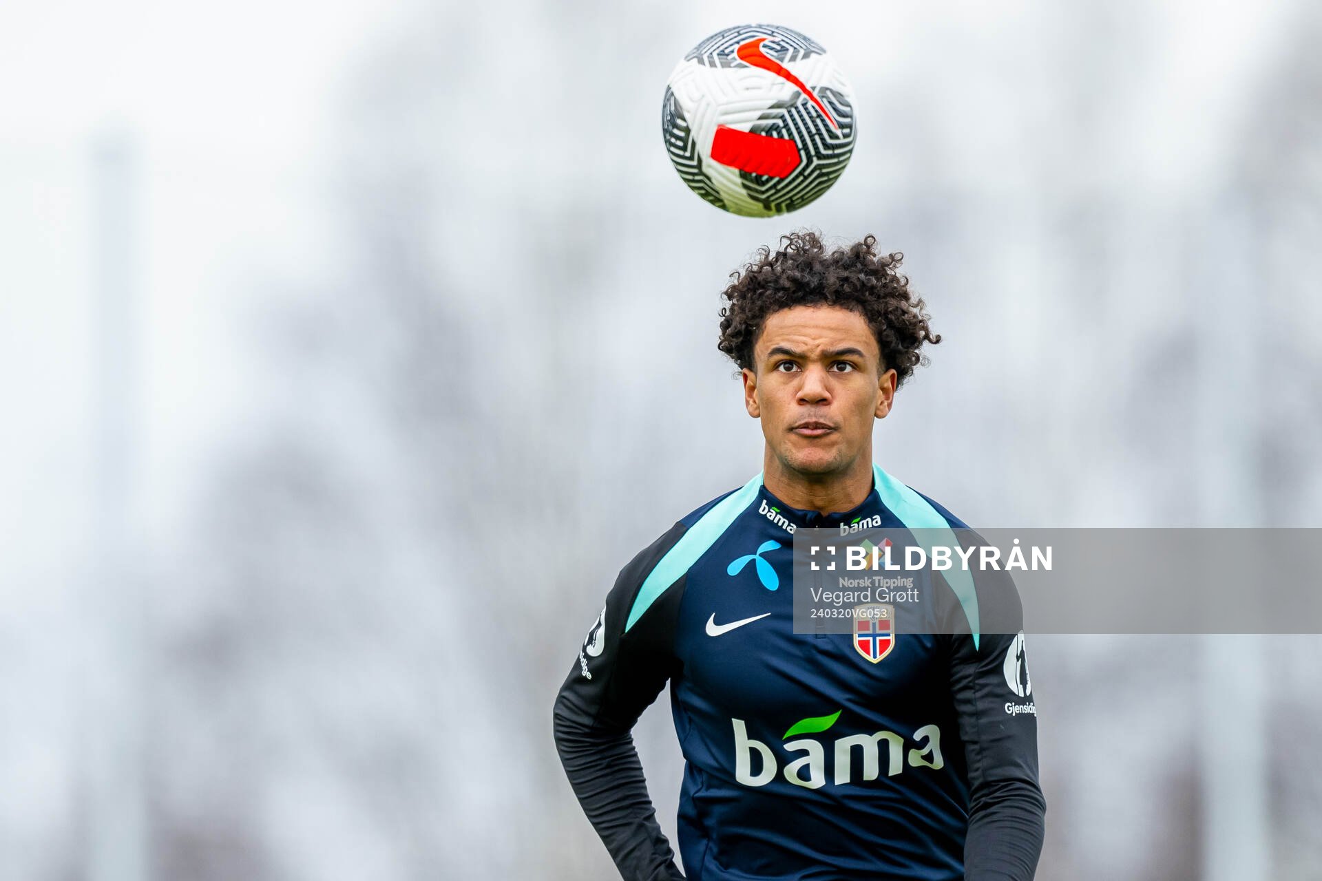 Oscar Bobb of the Norwegian national football team
