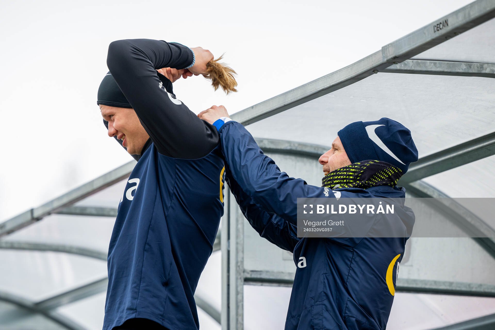 Erling Braut Haaland and Bjørn Vidar Stenersen, fitness