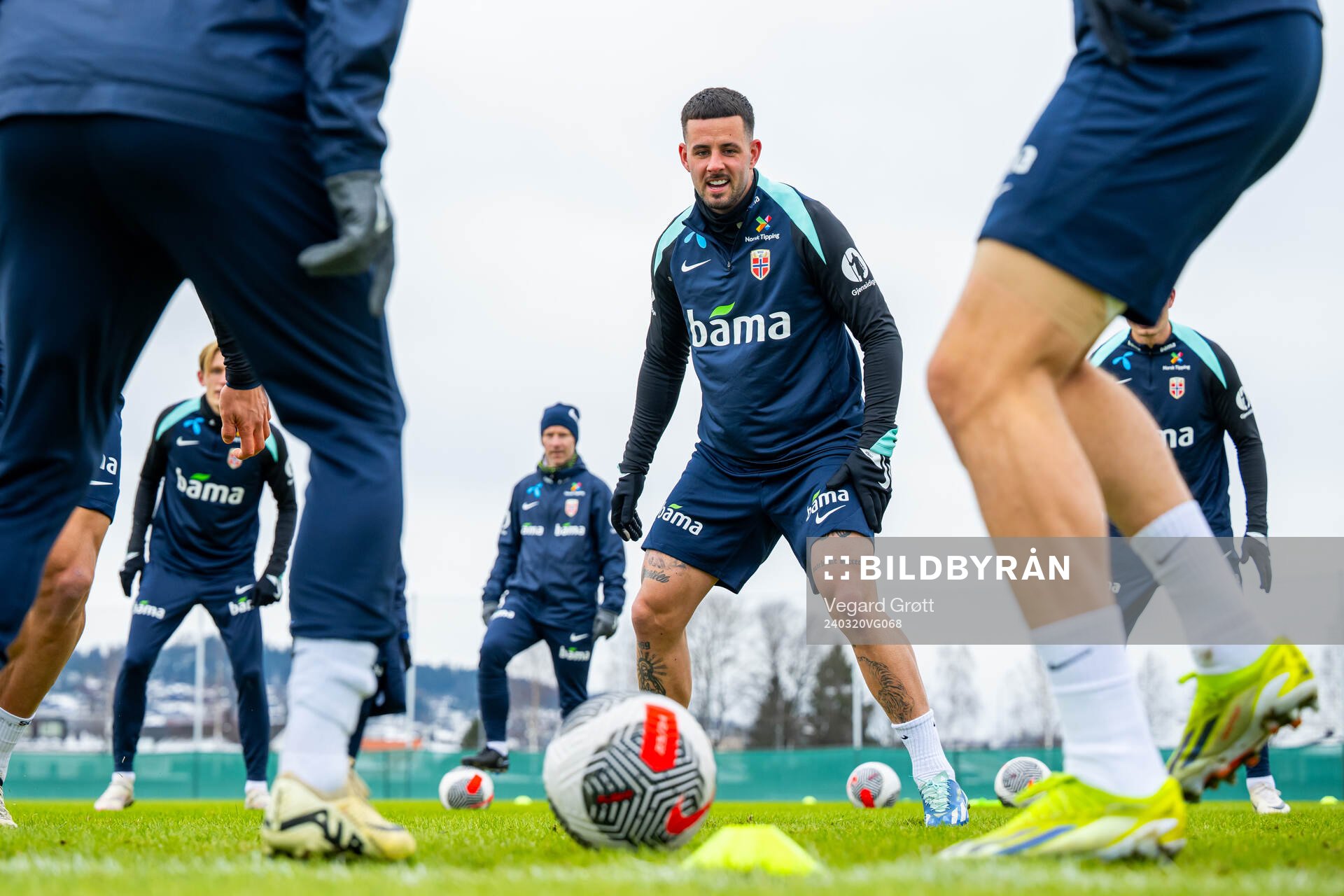 Aron Dønnum of the Norwegian national football team