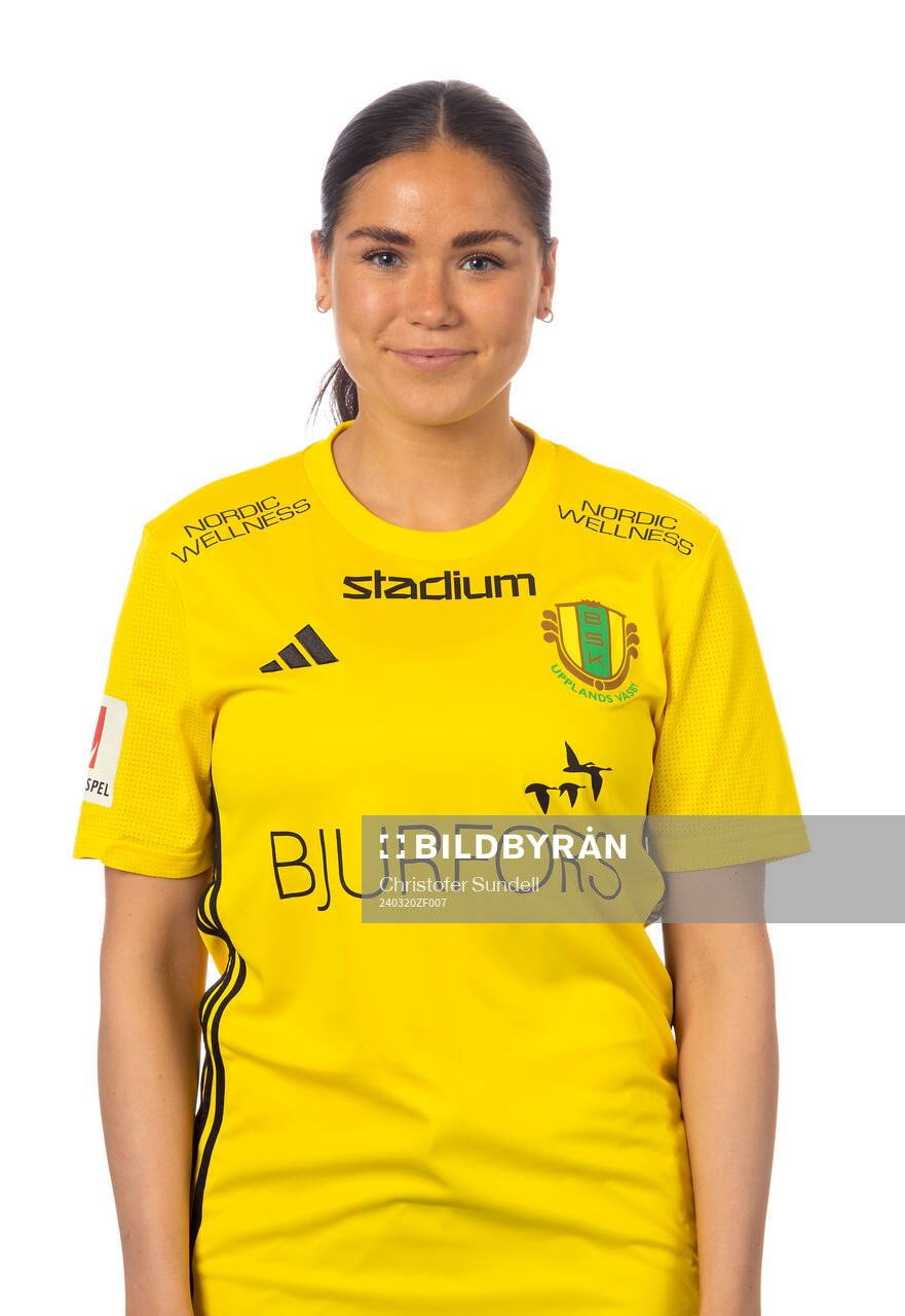 Bollstanäs Amanda Frank poserar för ett porträtt den 20 mars 2024 i Bollstanäs.