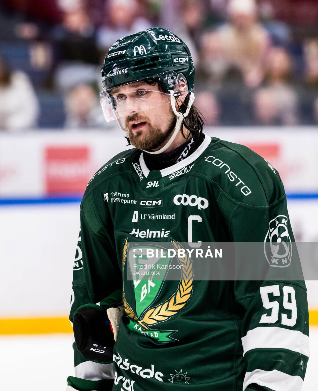 Färjestads Linus Johansson deppar