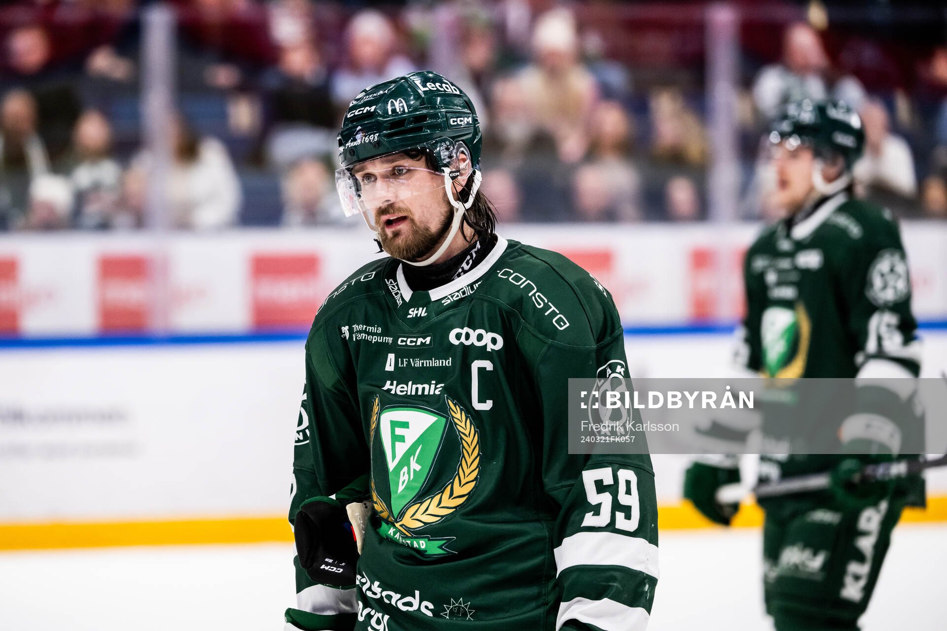 Färjestads Linus Johansson deppar