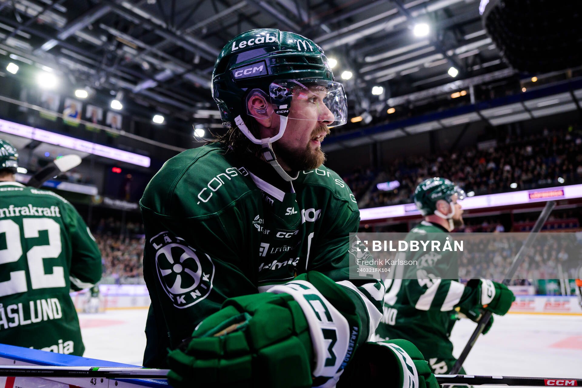 Färjestads Linus Johansson deppar