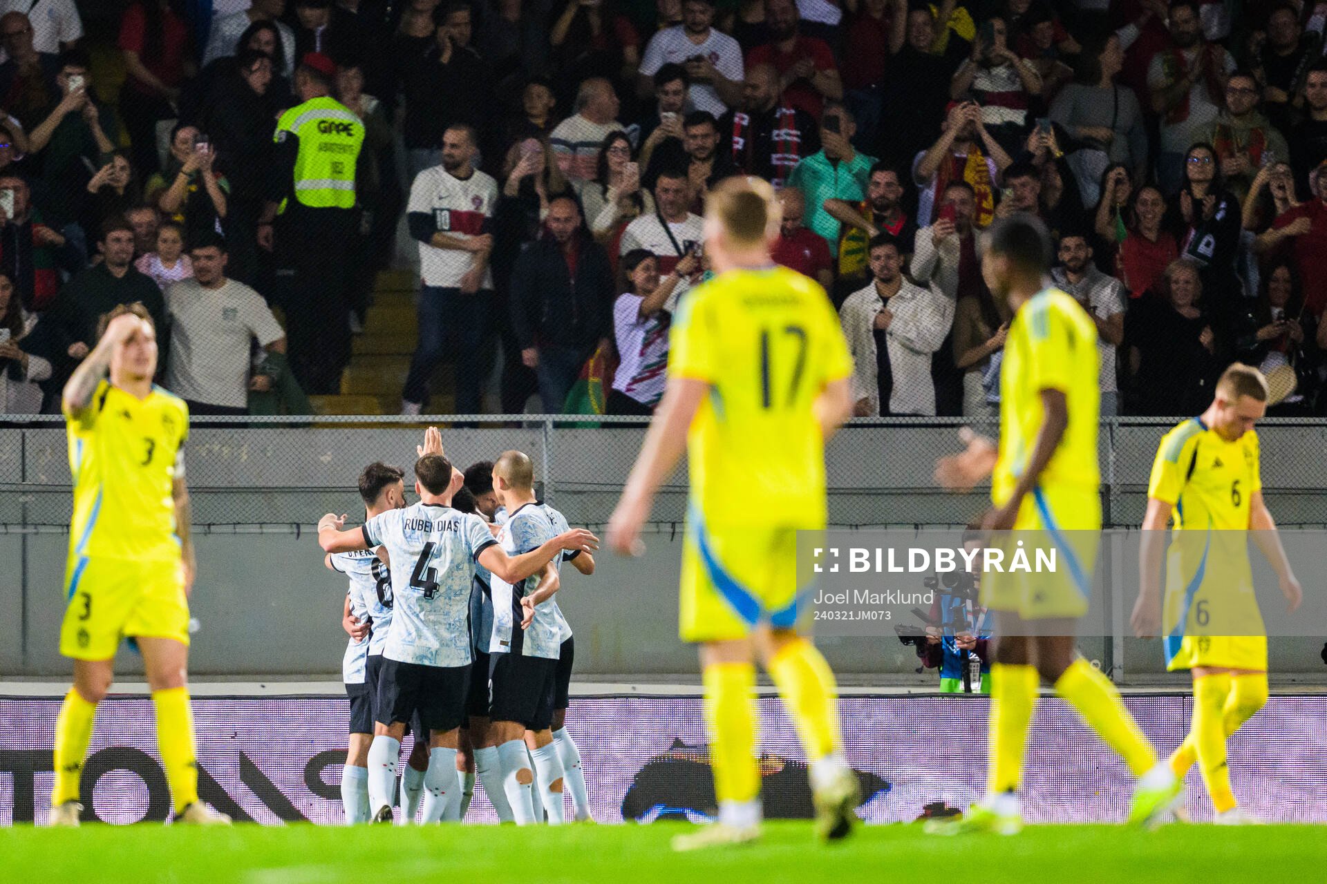 Matheus Nunes of Portugal celebrate with team mates
