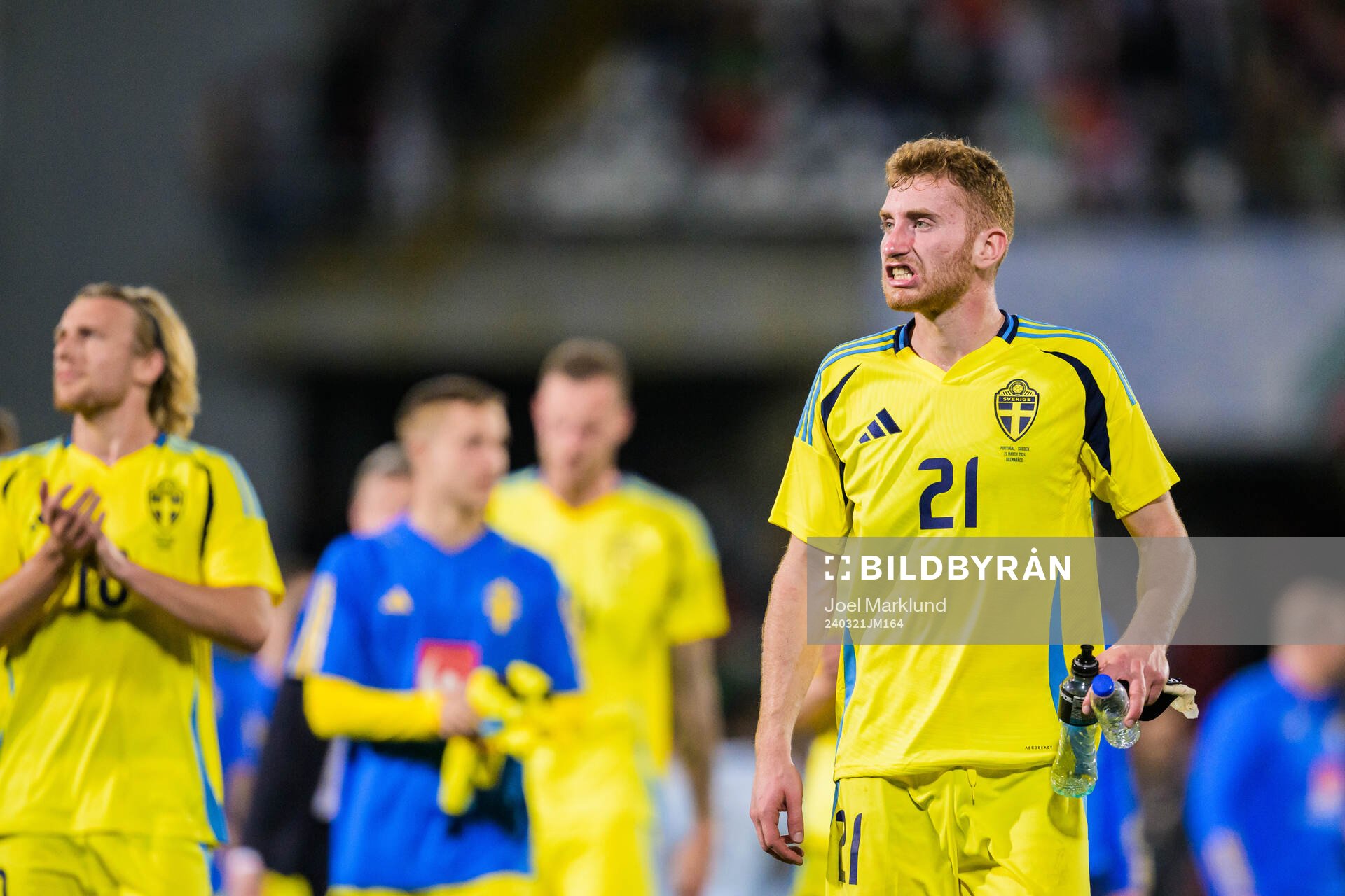 Dejan Kulusevski of Sweden looks dejected