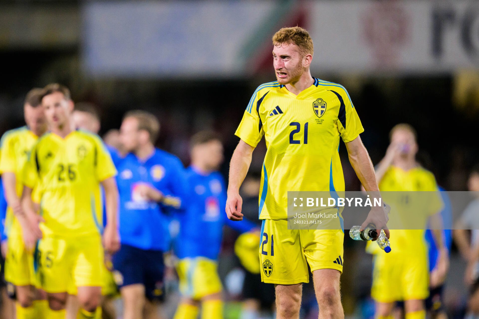 Dejan Kulusevski of Sweden looks dejected