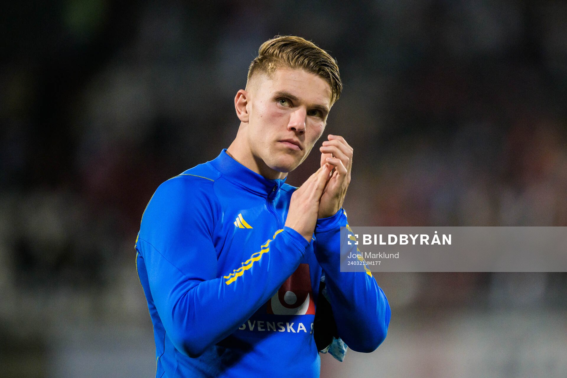 Viktor Gyökeres of Sweden looks dejected