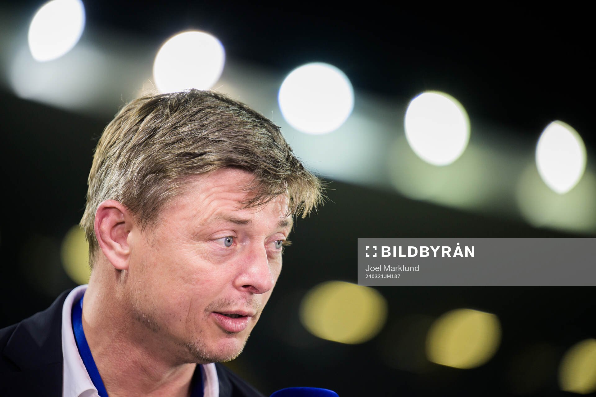Head coach Jon Dahl Tomasson of Sweden in the Viaplay Studio