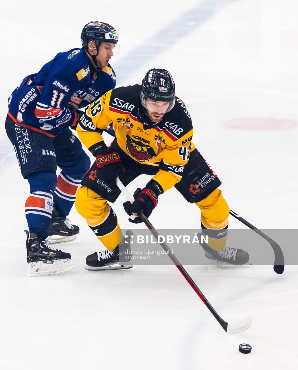 Växjös Kalle Kossila och Luleås Oscar Eklind