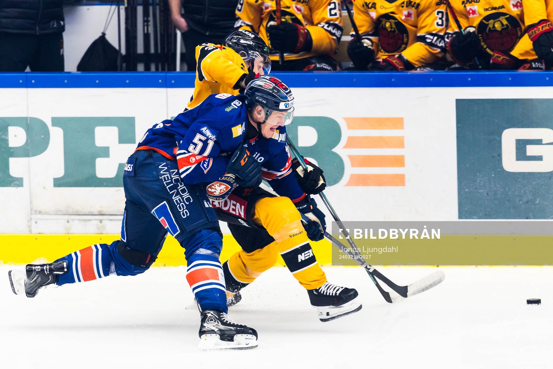 Växjös Emil Sylvegård och Luleås Jesper Sellgren