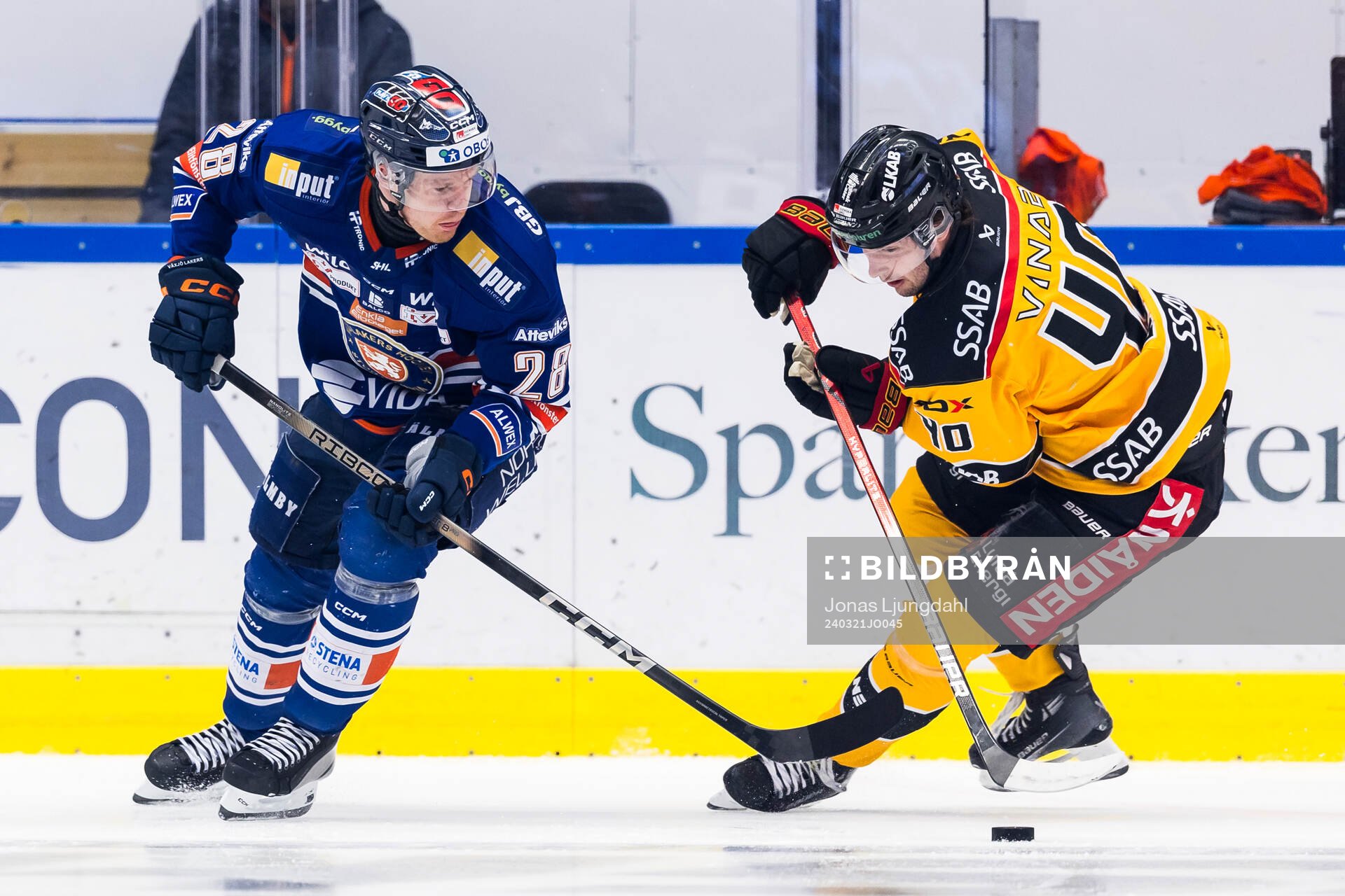Växjös Hugo Gustafsson och Luleås David Lilja