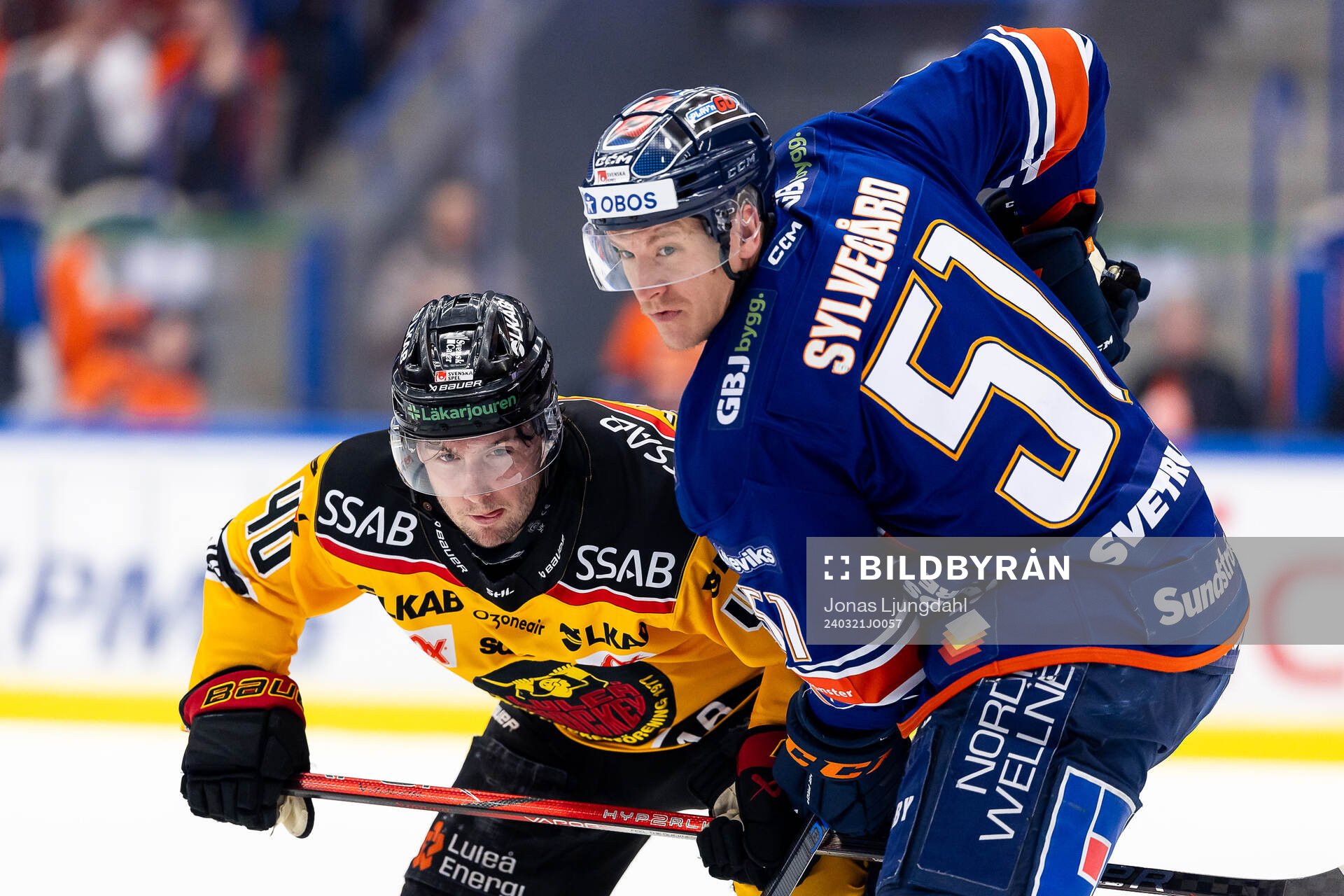 Luleås David Lilja och Växjös Emil Sylvegård