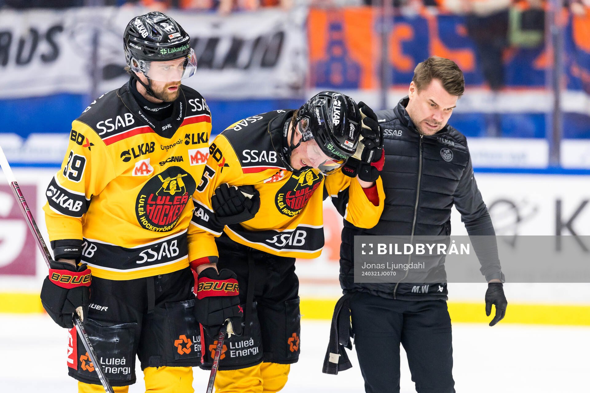 Luleås Marcus Hardegård utgår skadad