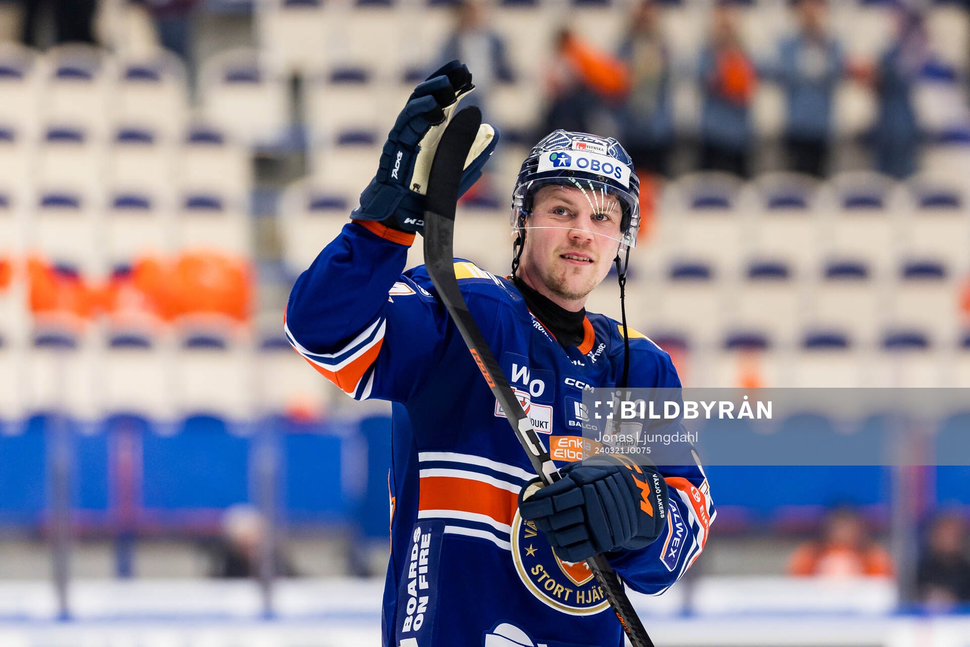 Växjös Joel Persson jublar