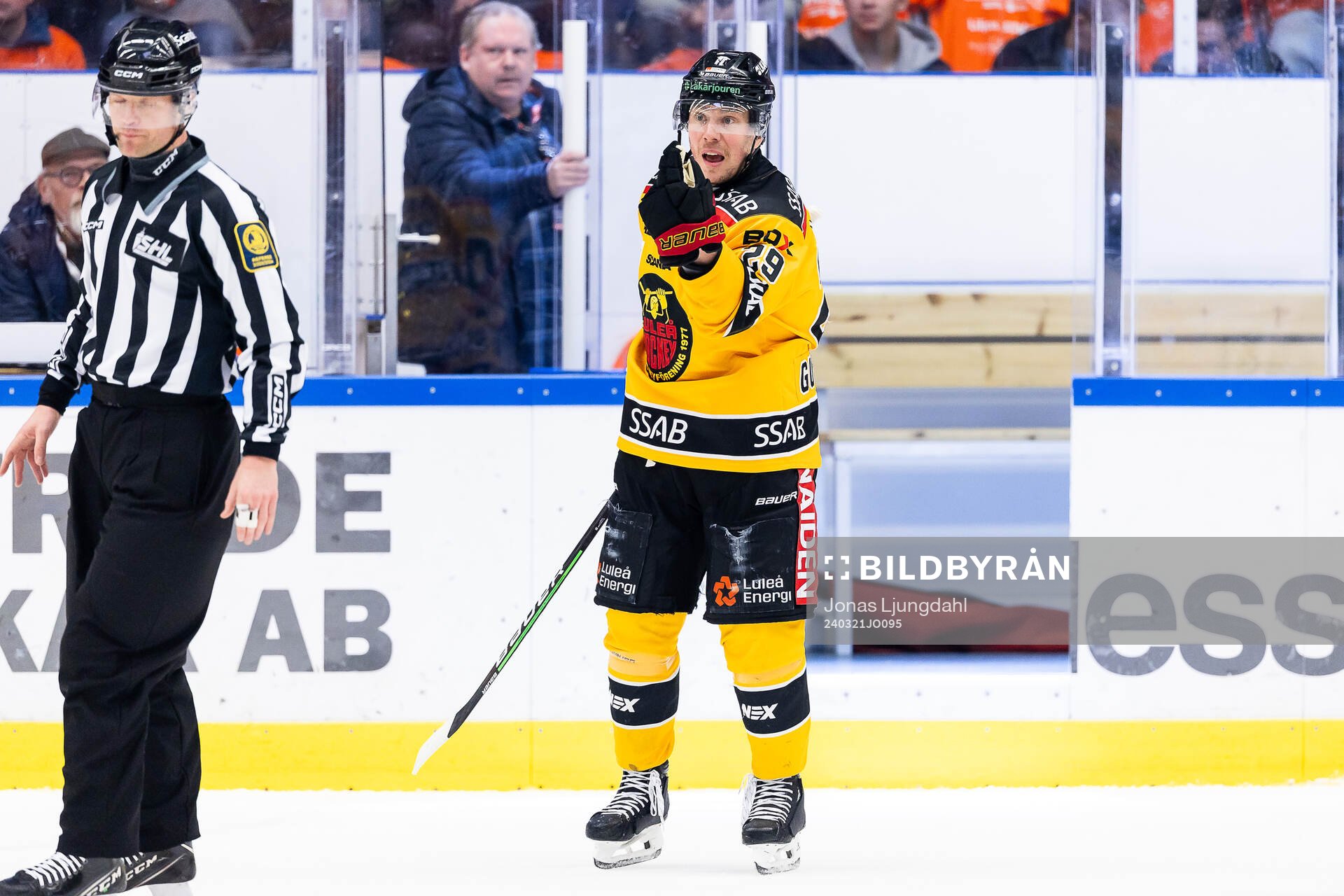 Luleås Erik Gustafsson är irriterad