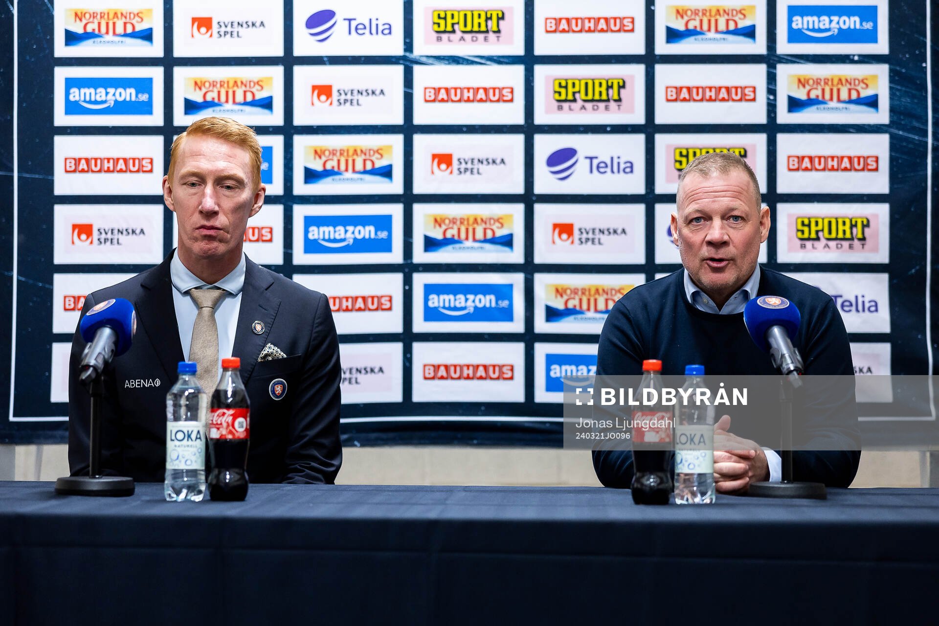 Växjös tränare Jörgen Jönsson och Luleås assisterande