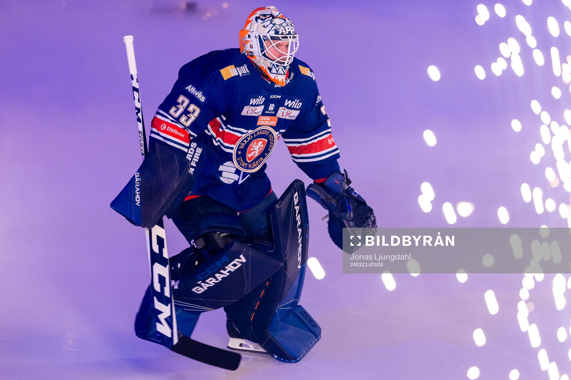 Växjös målvakt Emil Larmi