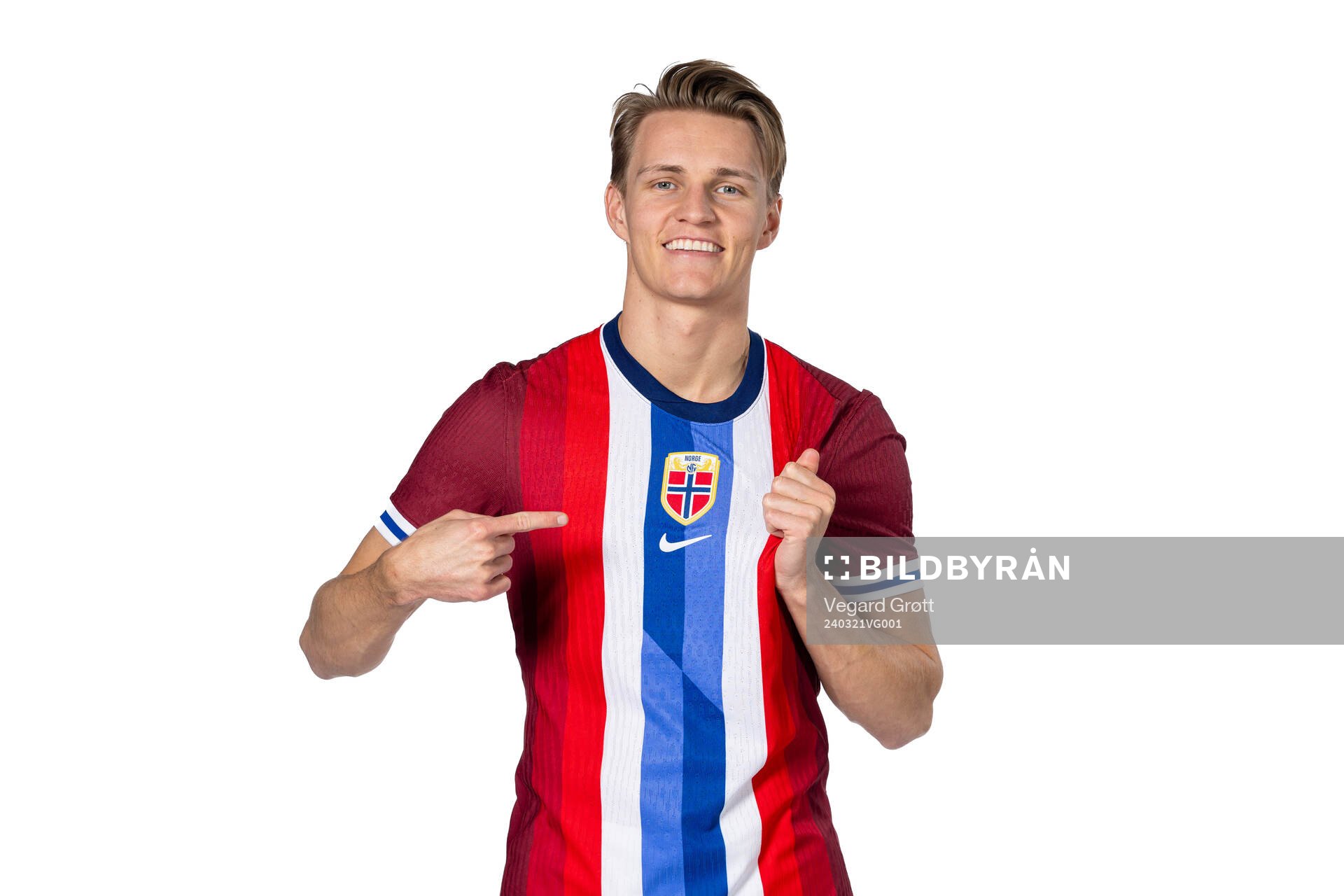 Martin Ødegaard of the Norwegian national football team
