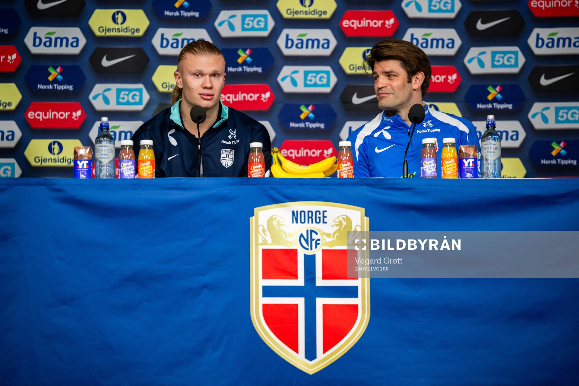 Erling Braut Haaland and Morten Morisbak Skjønsberg, press