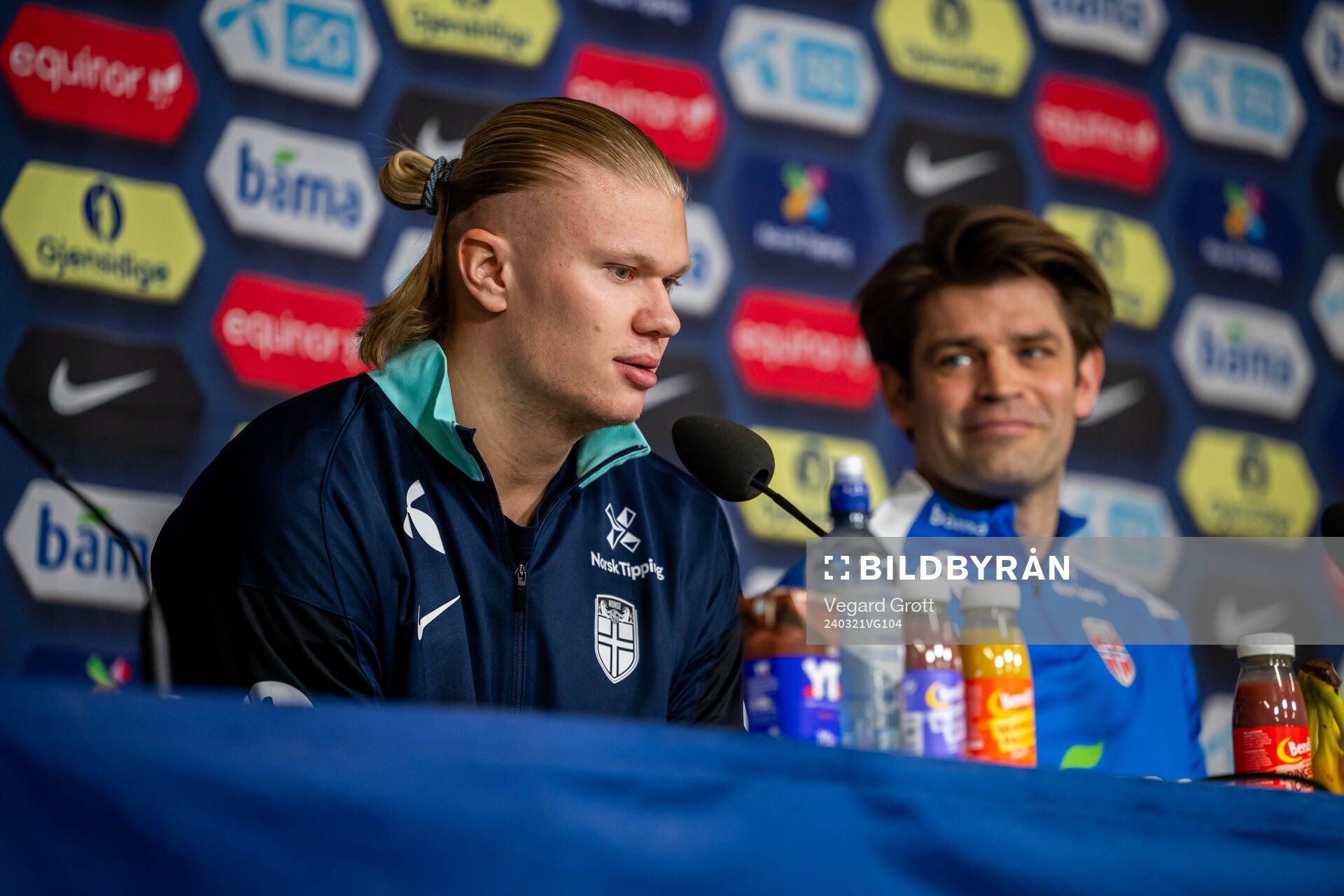 Erling Braut Haaland and Morten Morisbak Skjønsberg, press