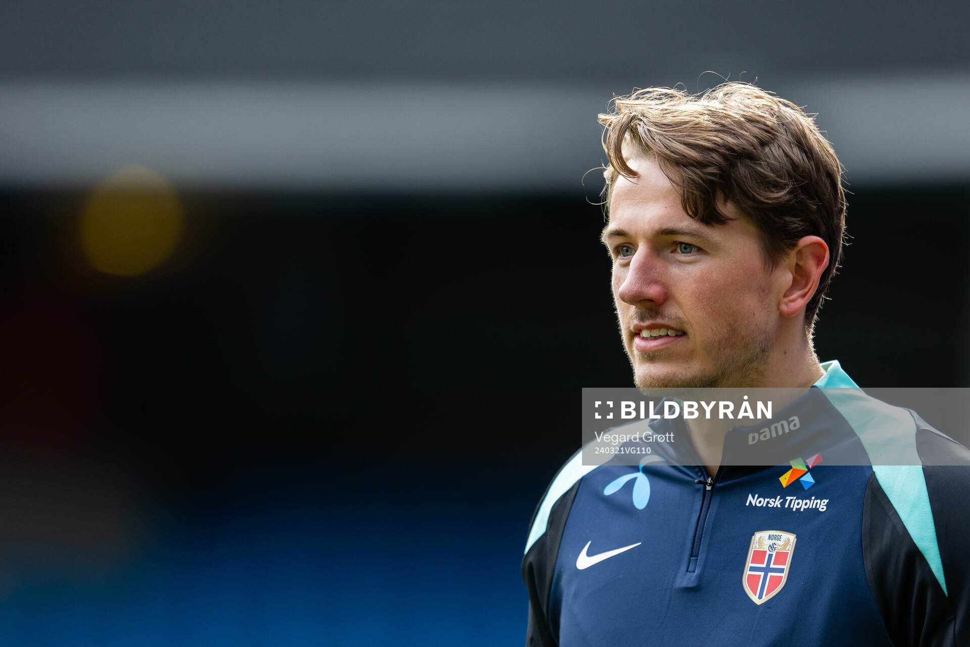 Sander Berge of the Norwegian national football team