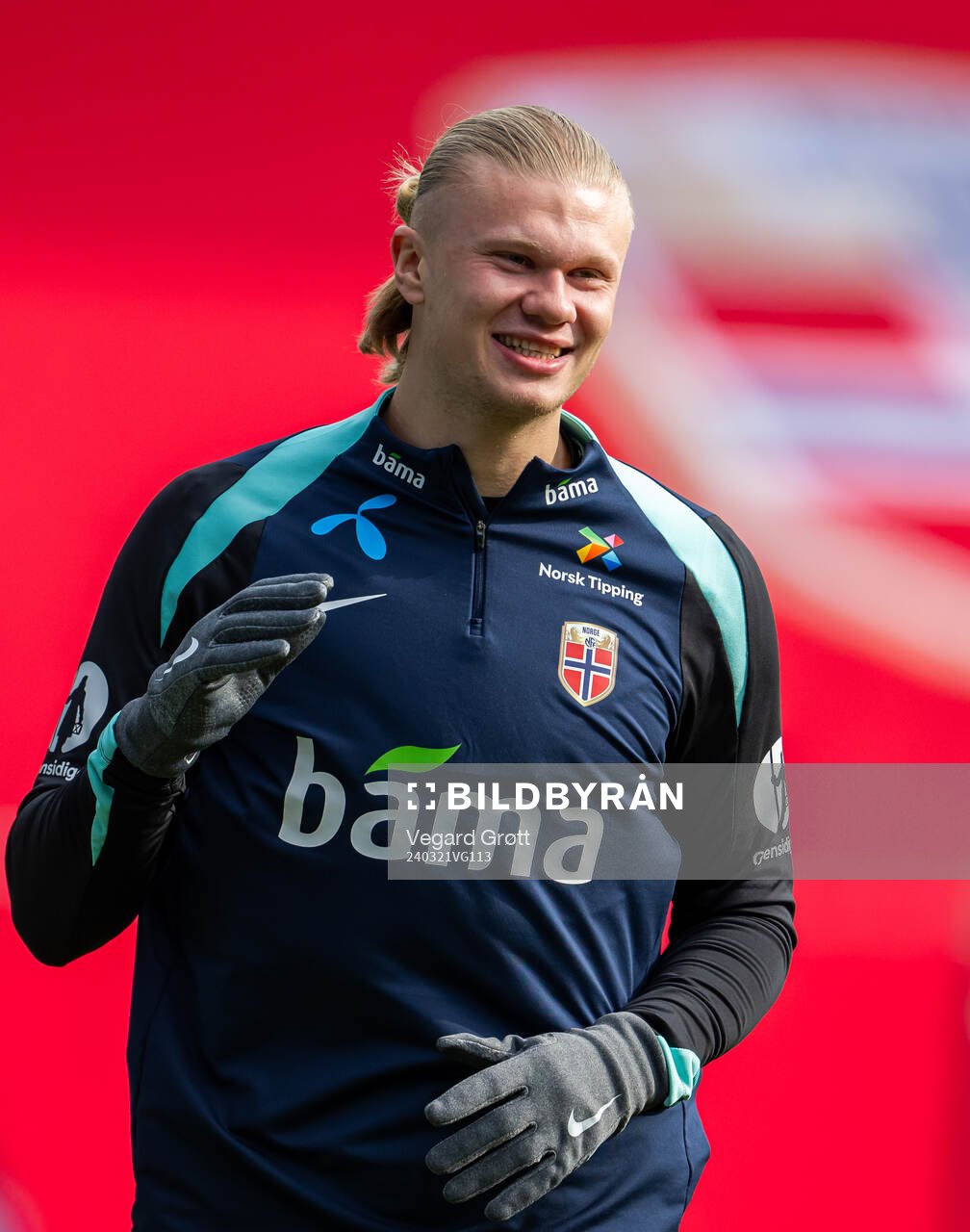 Erling Braut Haaland of the Norwegian national football team