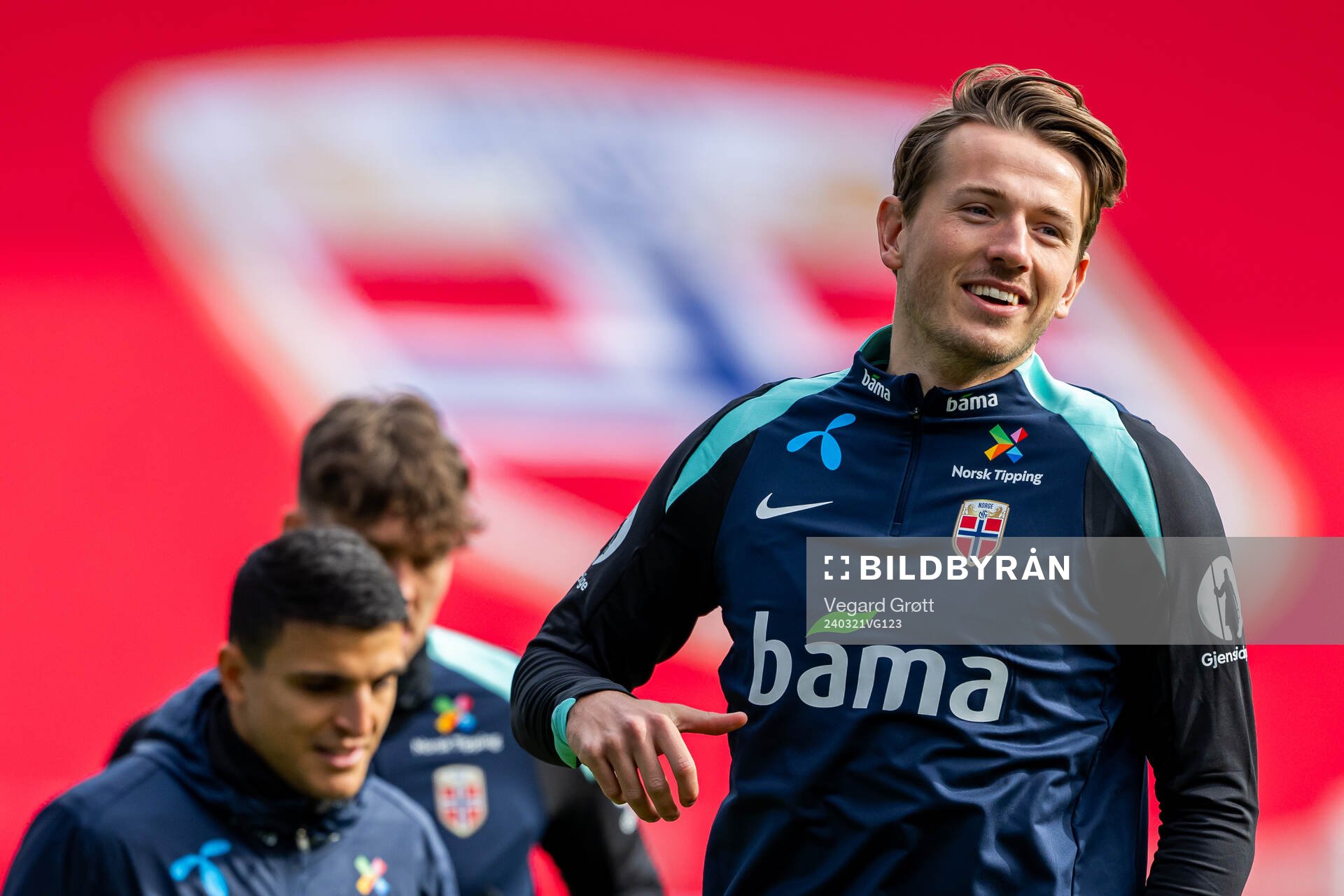 Sander Berge of the Norwegian national football team