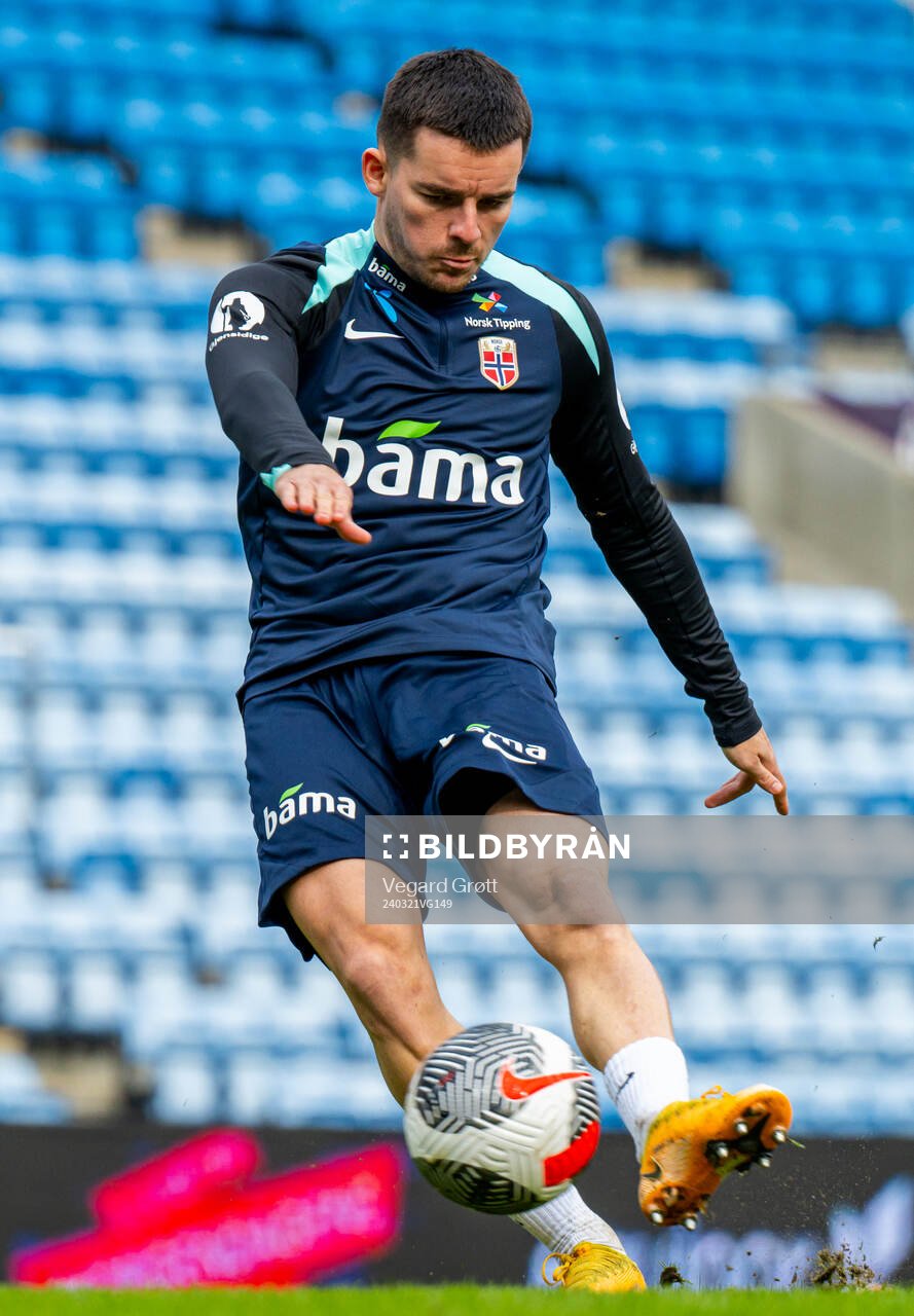Hugo Vetlesen of the Norwegian national football team