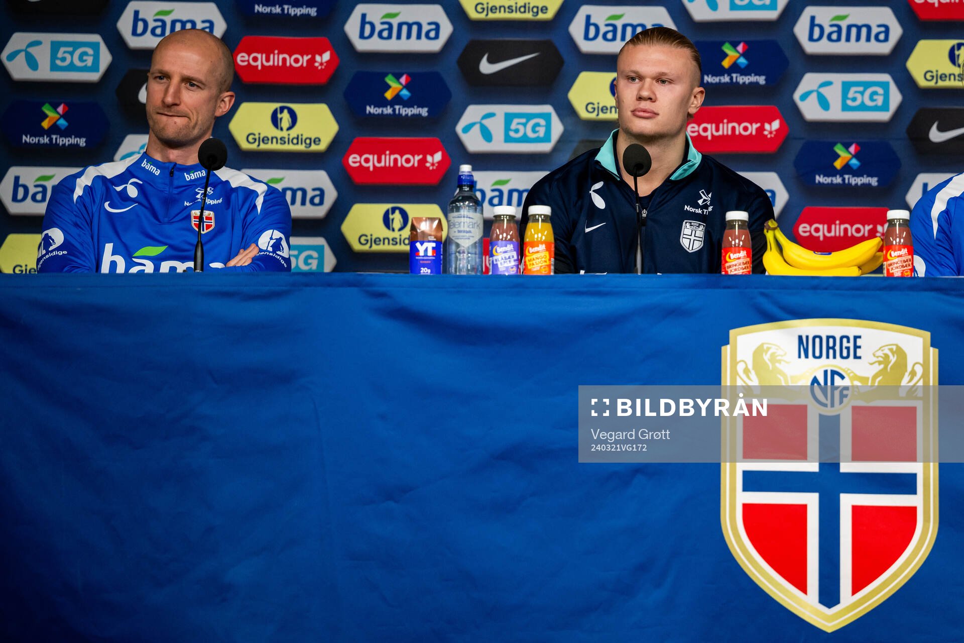 Brede Hangeland, player manager, and Erling Braut Haaland