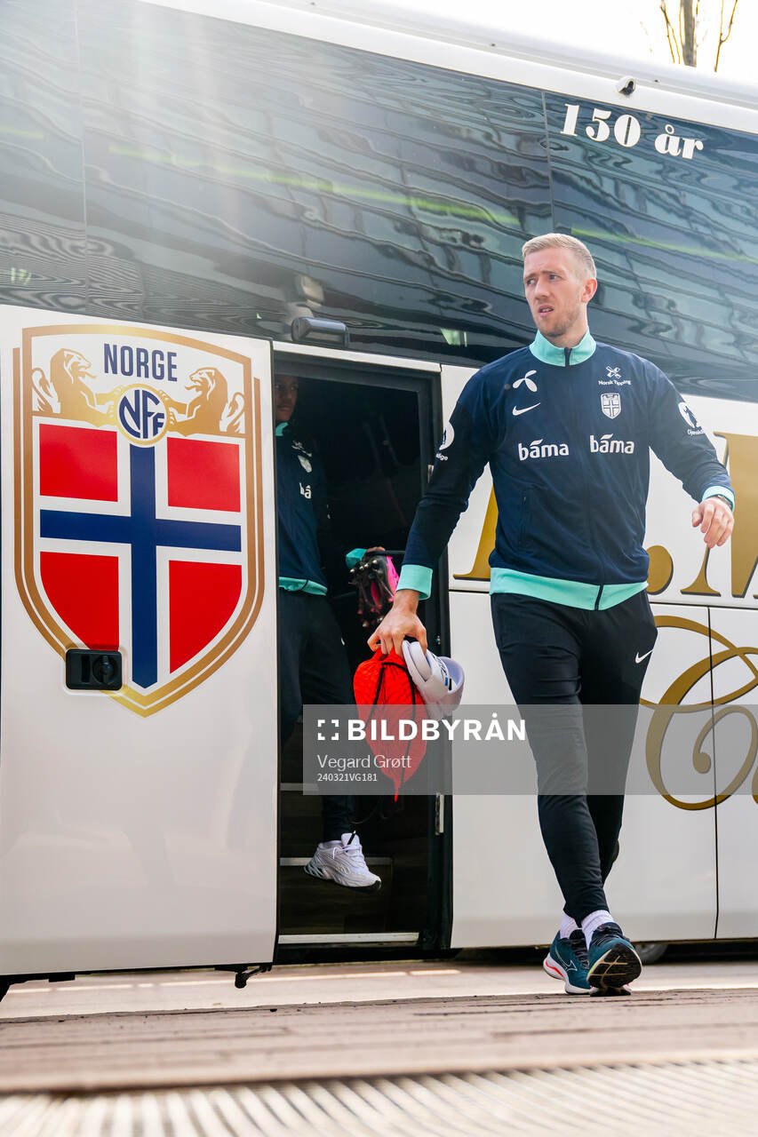 Goalkeeper Egil Selvik of the Norwegian national football