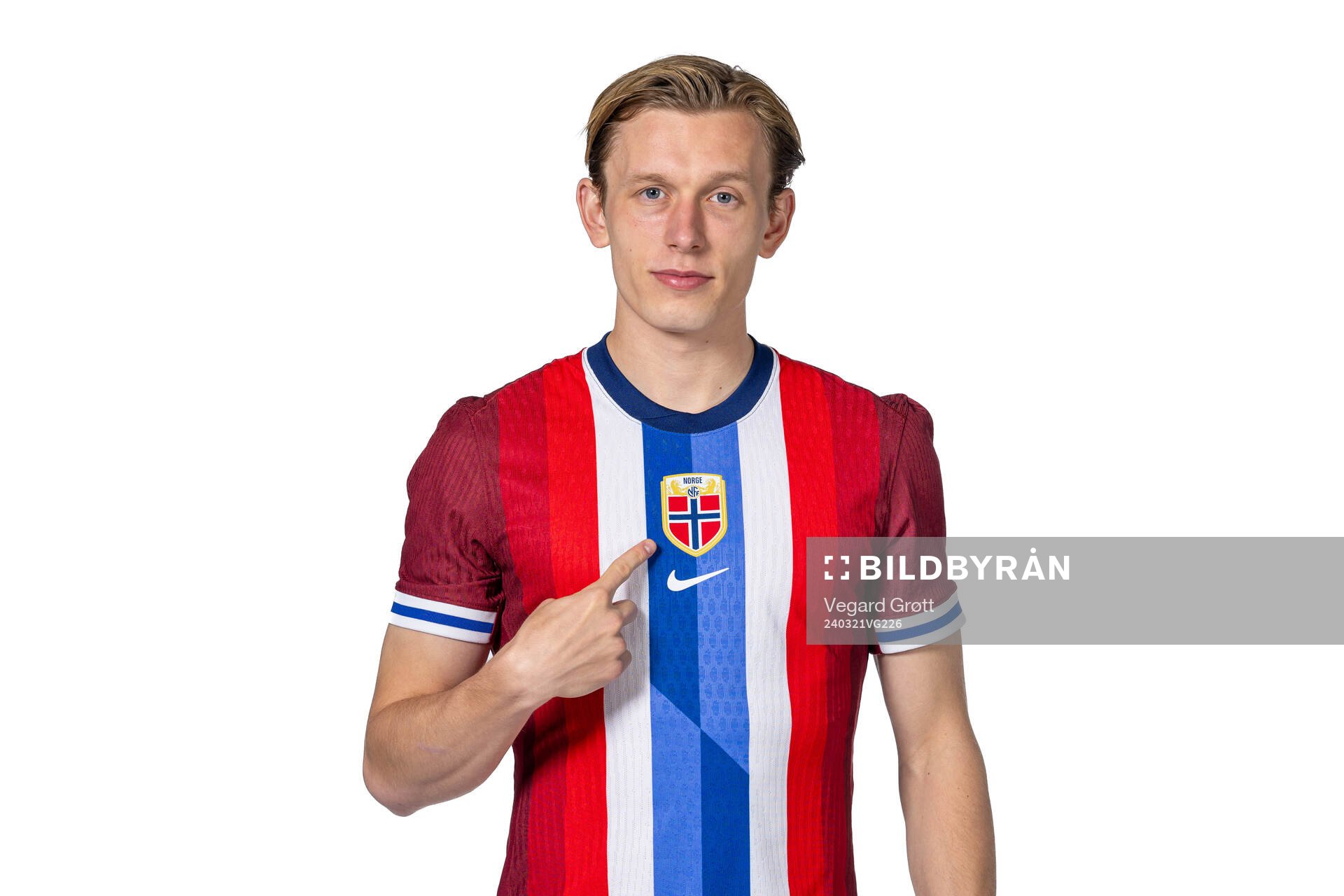 Marcus Holmgren Pedersen of the Norwegian national football