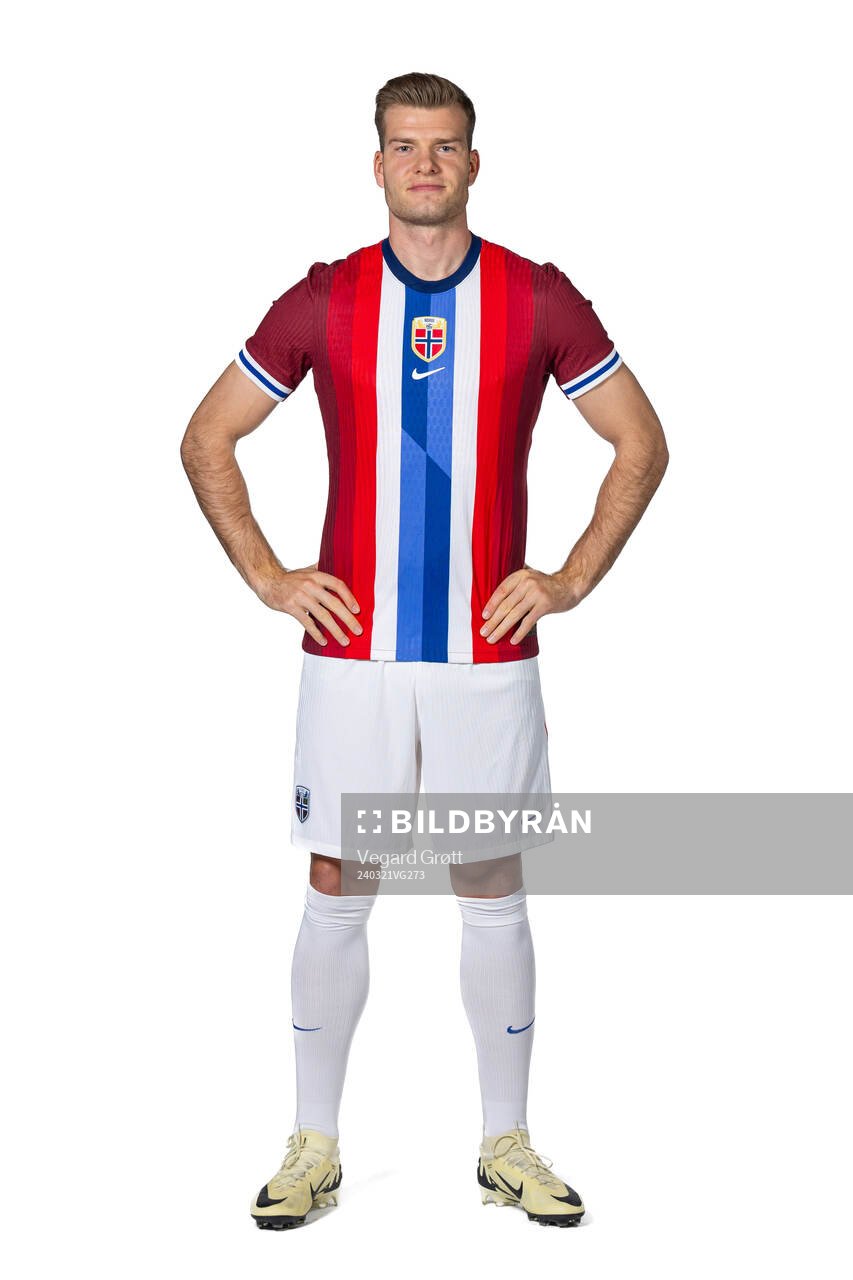 Alexander Sørloth of the Norwegian national football team