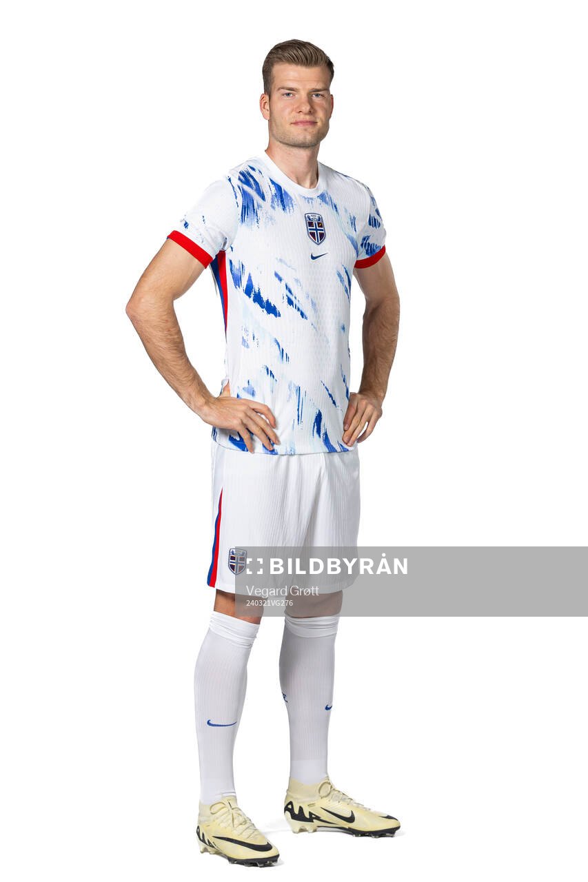 Alexander Sørloth of the Norwegian national football team