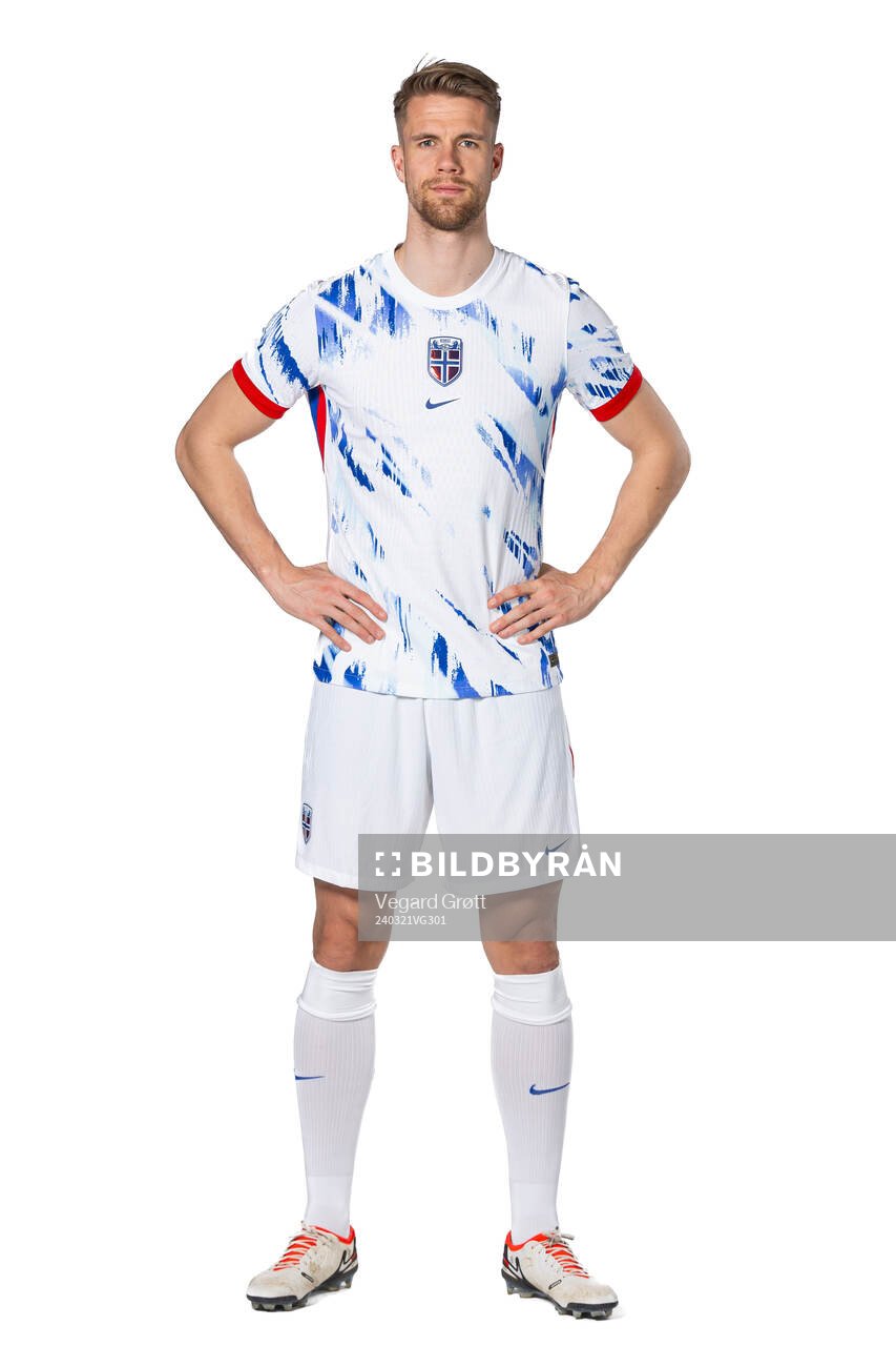 Kristoffer Ajer of the Norwegian national football team