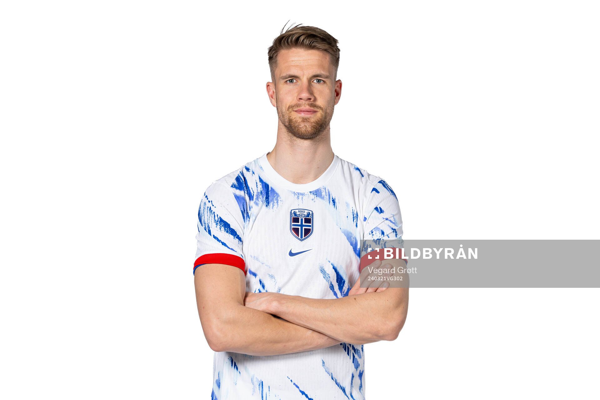 Kristoffer Ajer of the Norwegian national football team