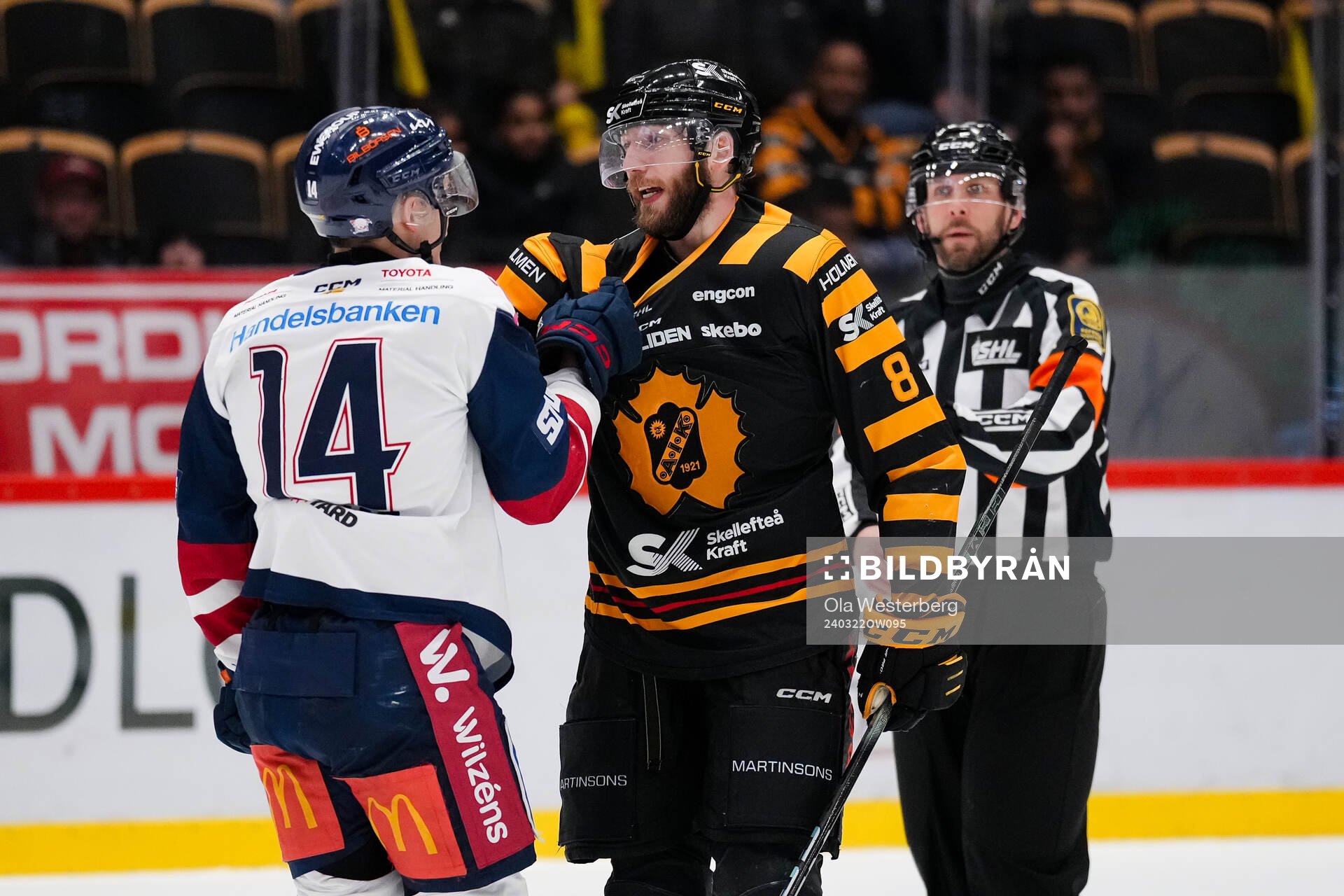 Linköpings Arvid Costmar och Skellefteås Petter Granberg