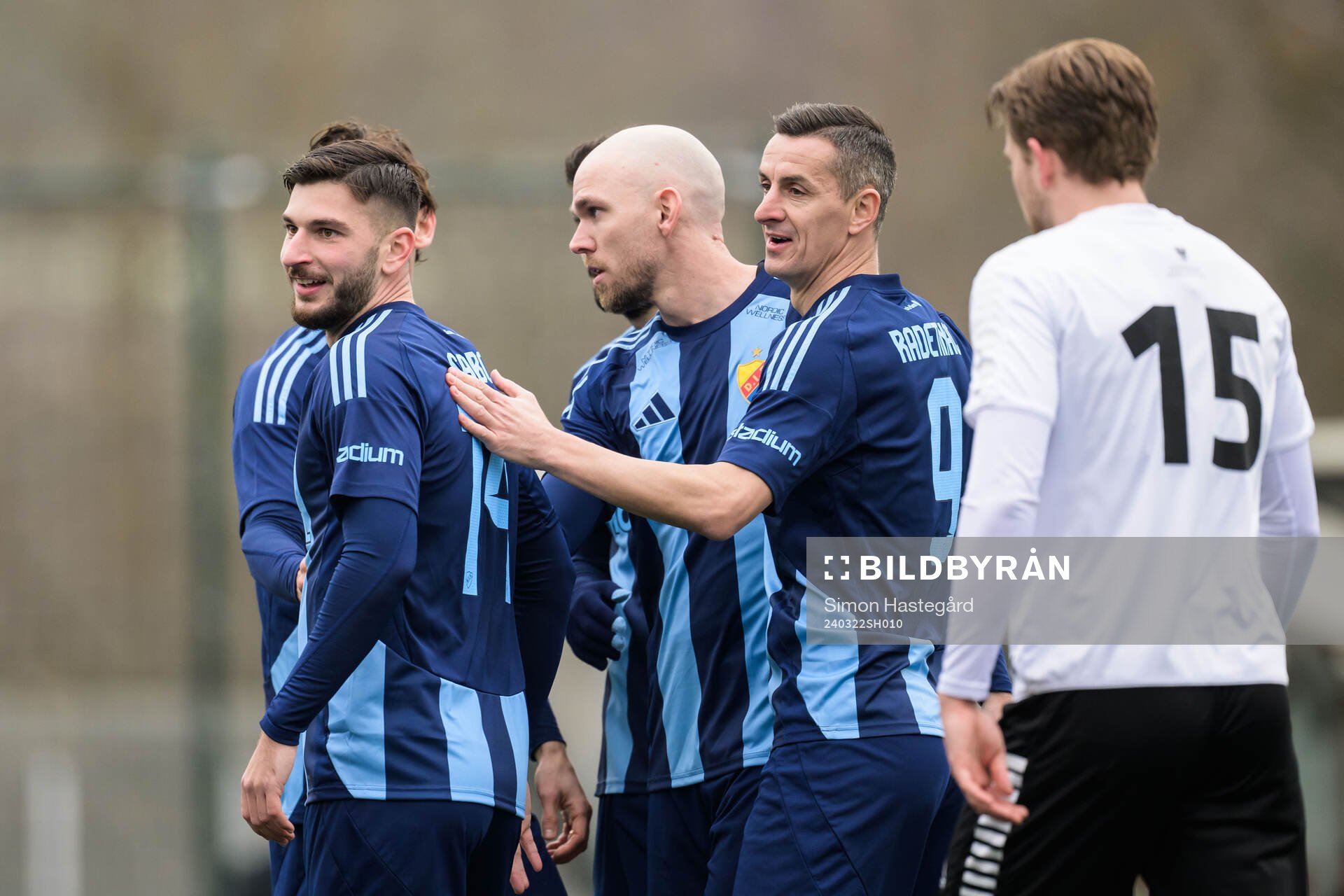 Djurgårdens Marcus Danielson och Haris Radetinac jublar