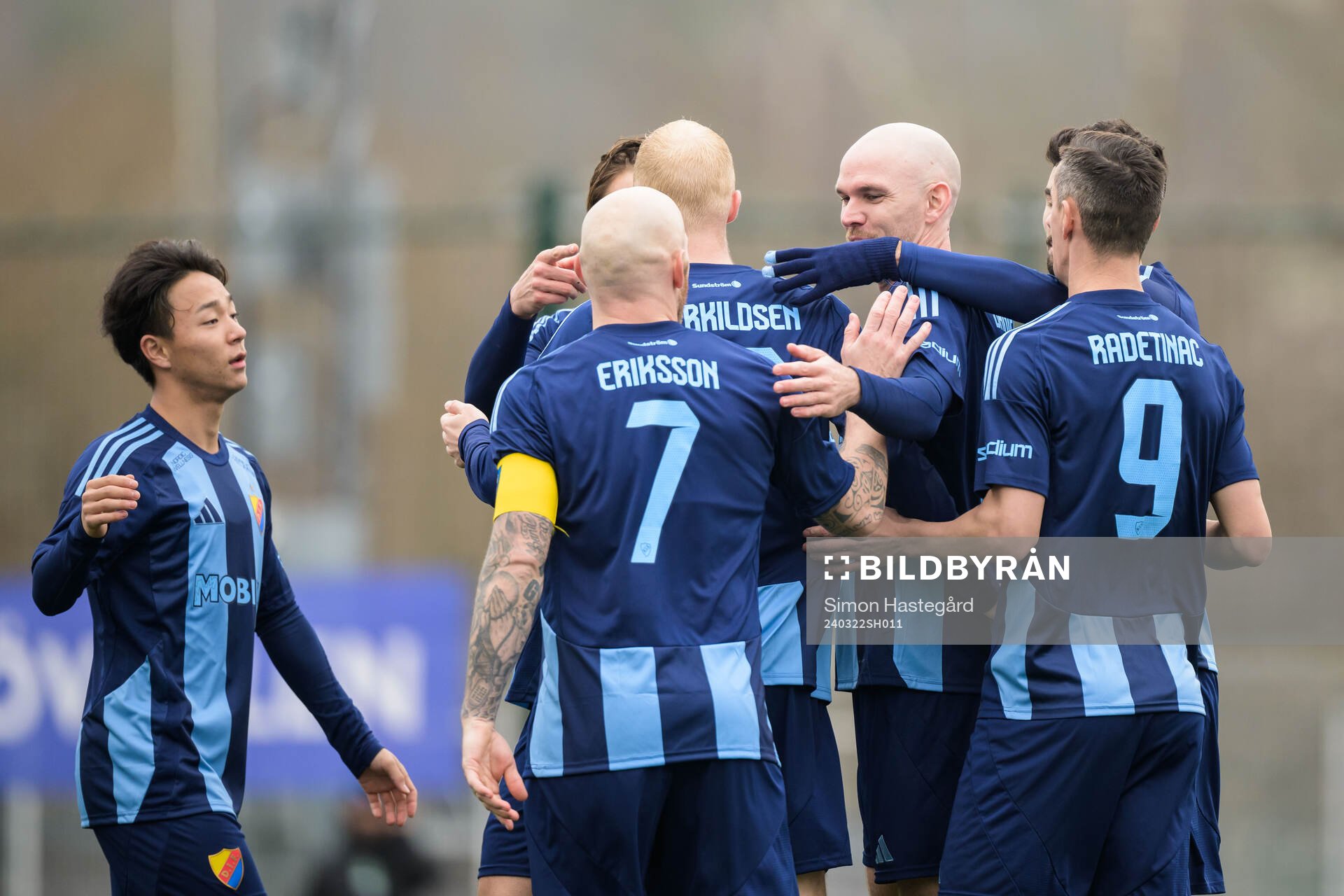 Djurgårdens Keita Kosugi, Magnus Eriksson, Marcus
