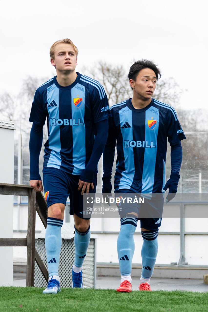 Djurgårdens Oskar Fallenius och Keita Kosugi