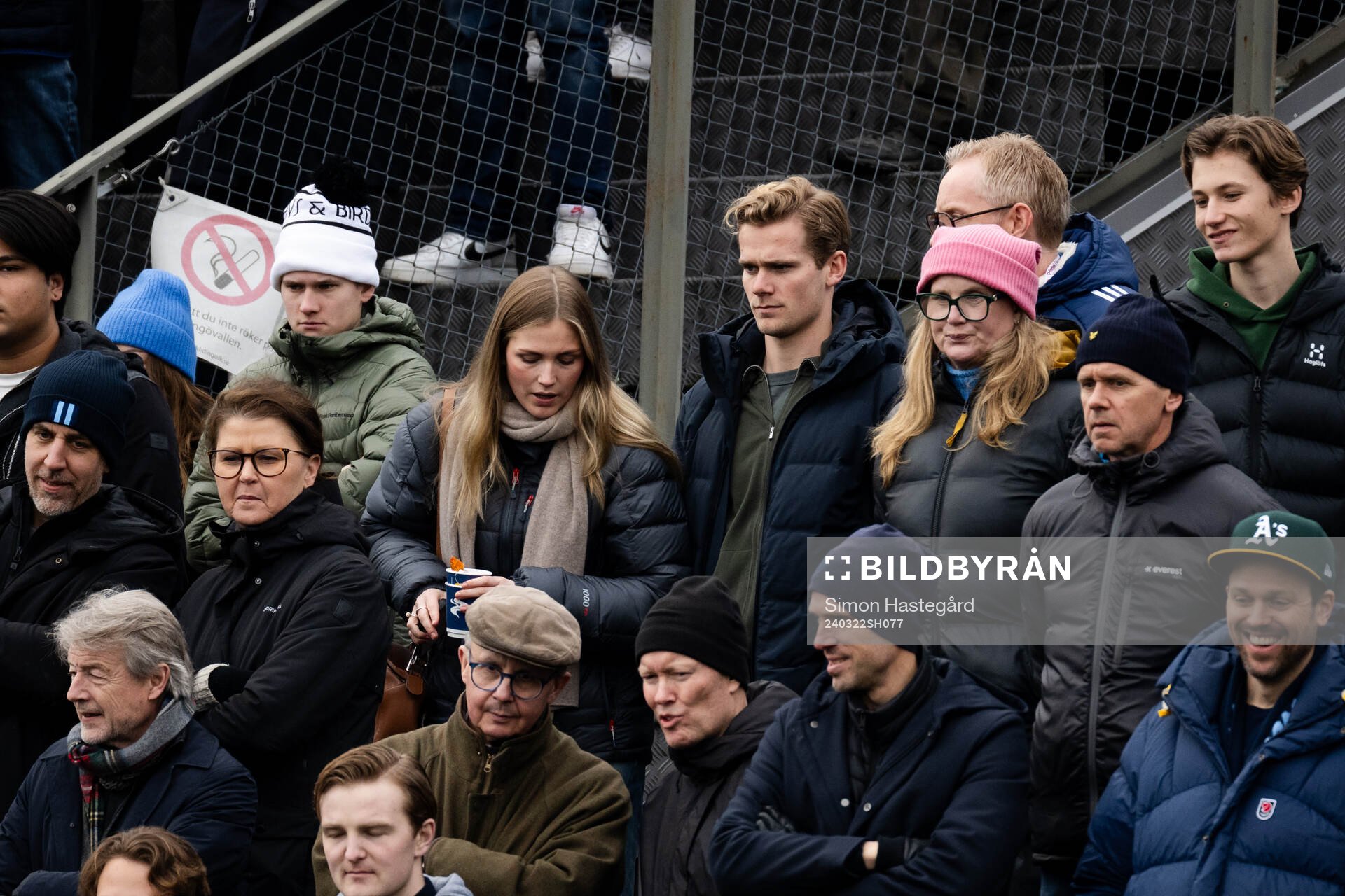 Djurgårdens Hampus Finndell på läktarplats