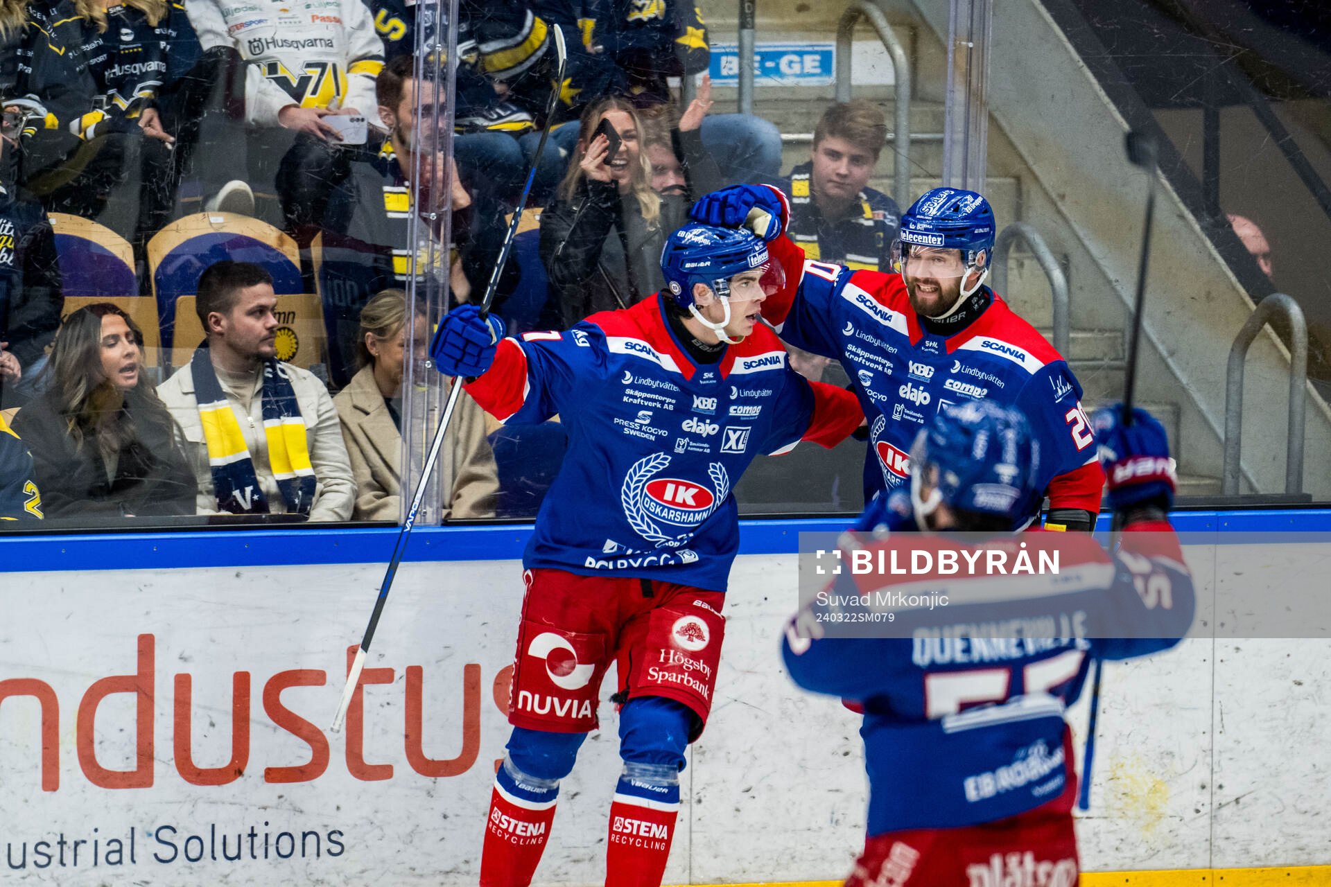 Oskarshamns Viktor Lodin jublar